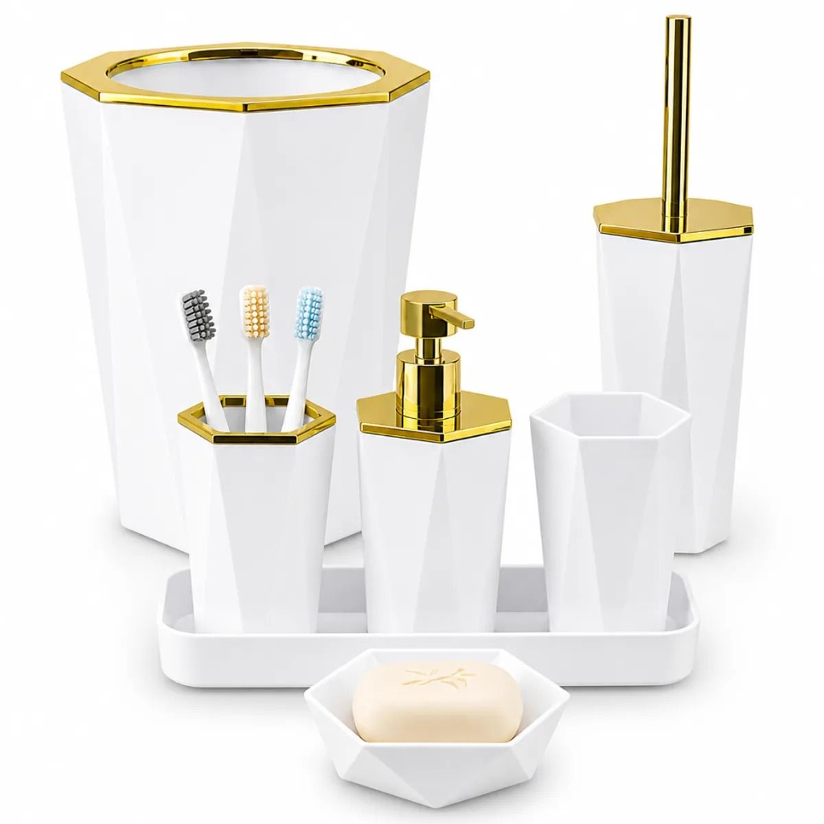 SET DE 7 ACCESORIOS PARA BAÑO, marca GENERICO - Foto Principal