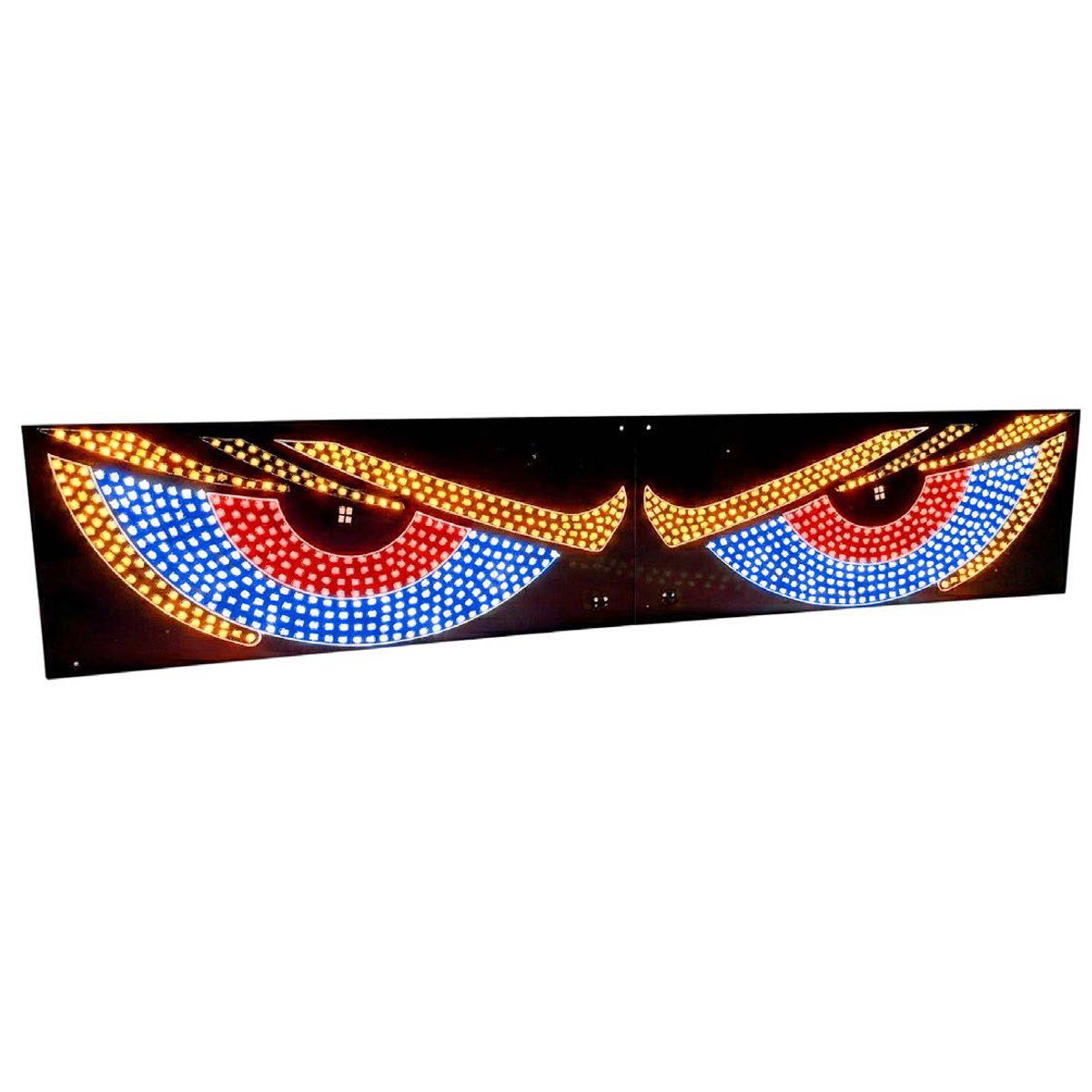 JET - Pantalla Luz Led Ojos De Diablo Auto Camioneta 2Pcs