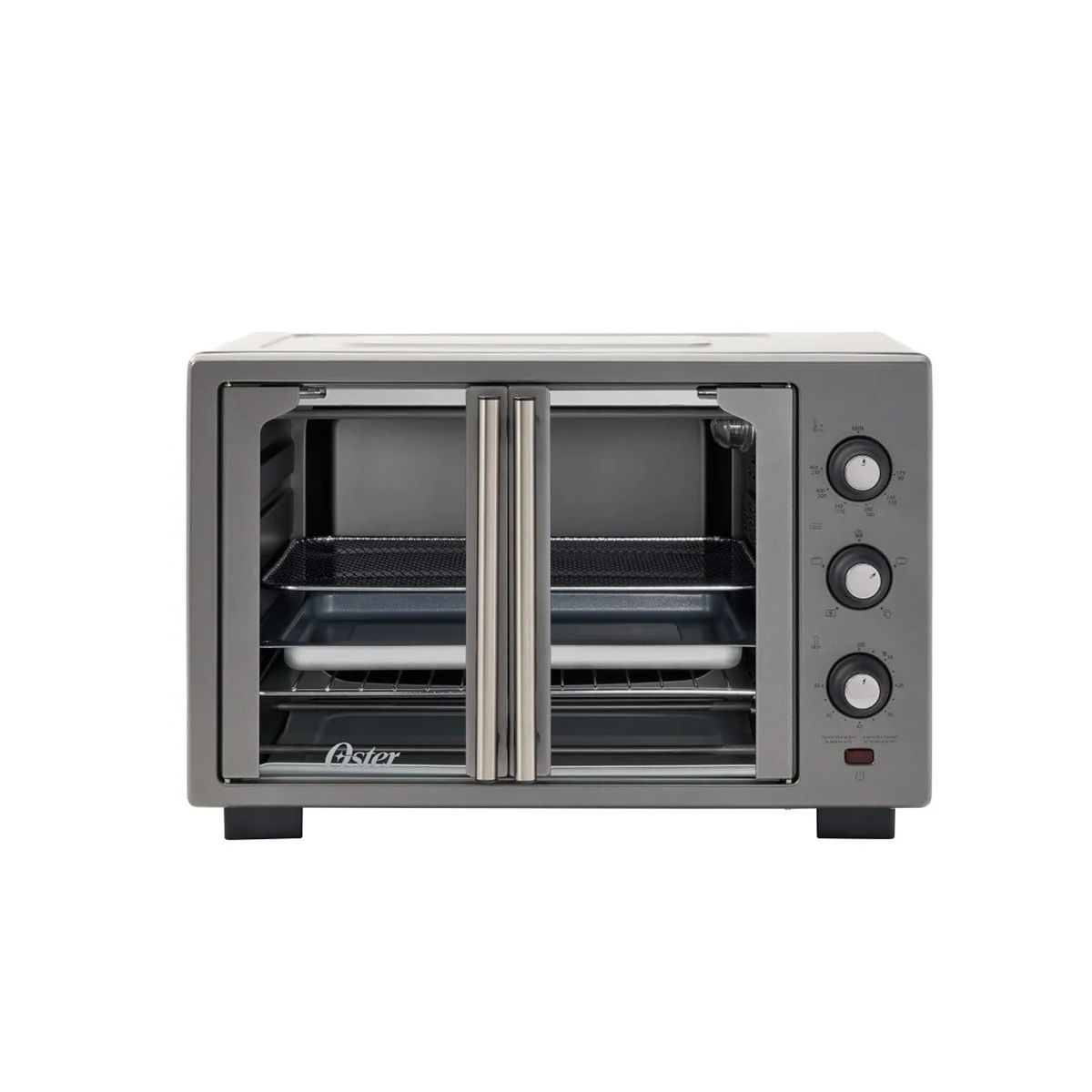 OSTER - Horno Eléctrico con freidora de Aire 35L Puerta Francesa TSSTTV35FDMAFNS