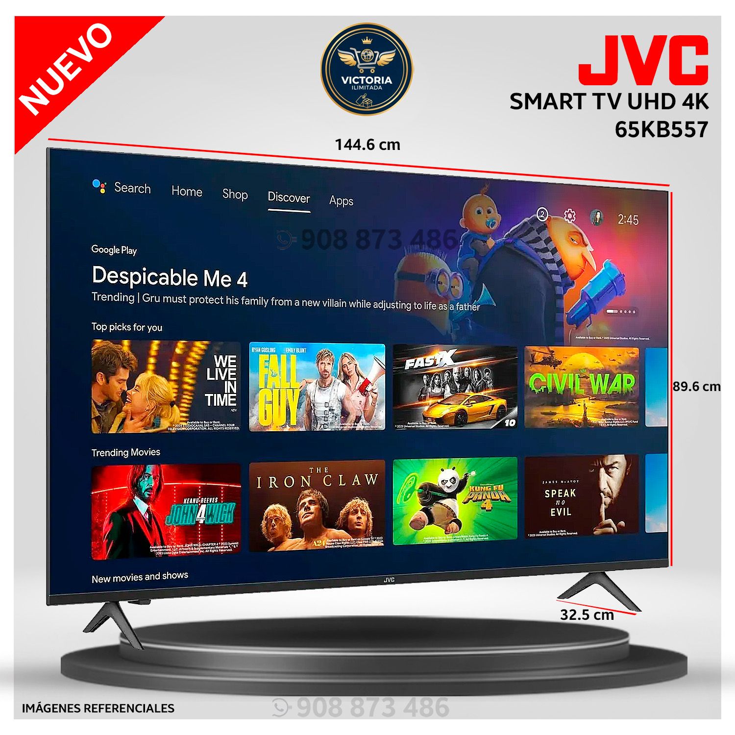 Televisor LED 65 " Ultra HD 4K Android TV LT-65KB557 - Modelo NUEVO 2