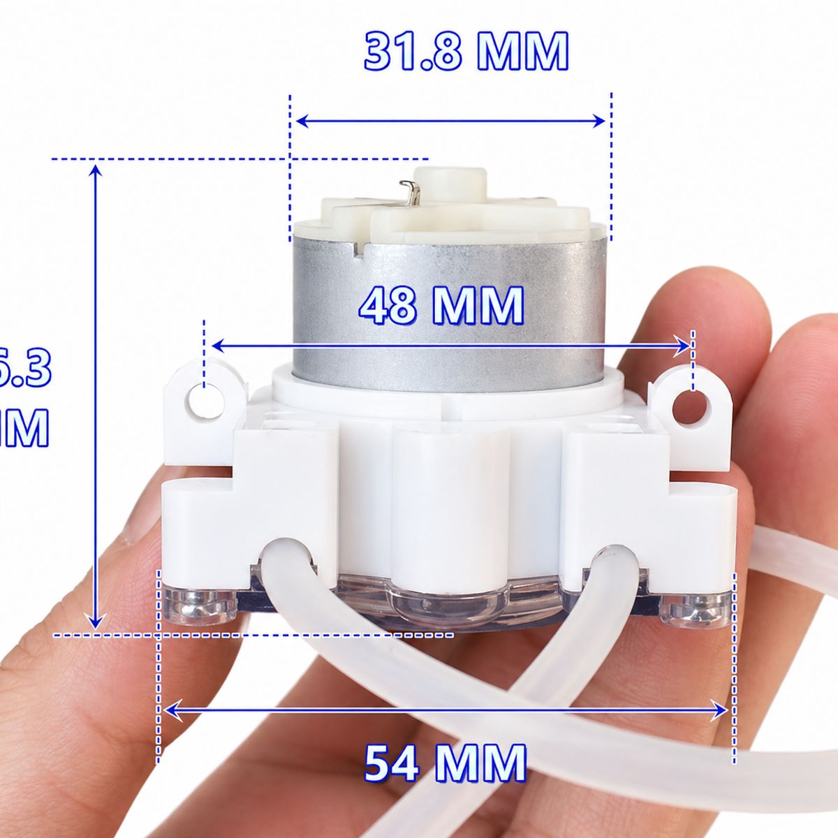 Micro Bomba Peristáltica DC 6V–12V Motor 500 Reversible Dosificadora de Líquidos, marca GENERICO - Foto Principal