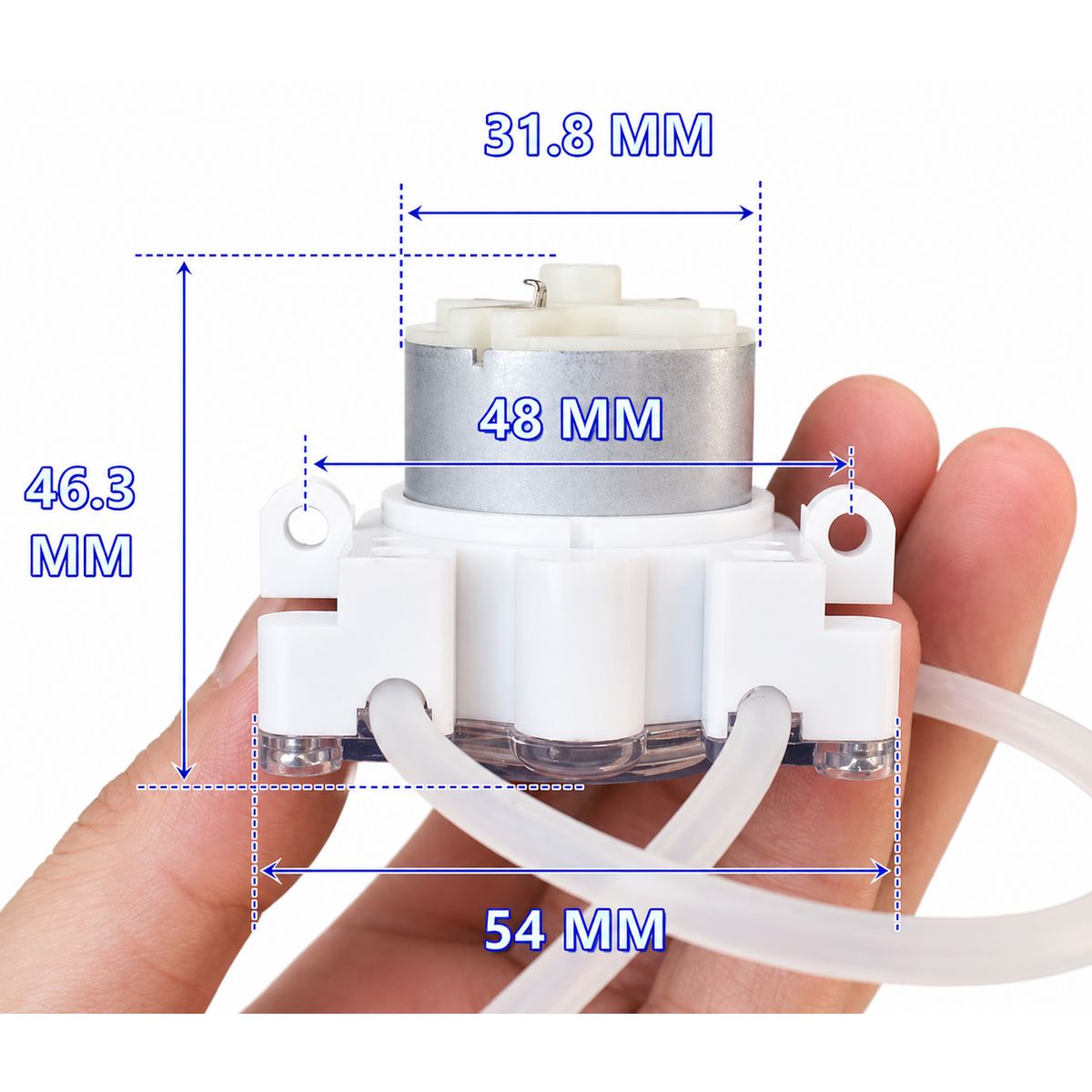 Micro Bomba Peristáltica DC 6V–12V Motor 500 Reversible Dosificadora de Líquidos, marca GENERICO - Foto Principal