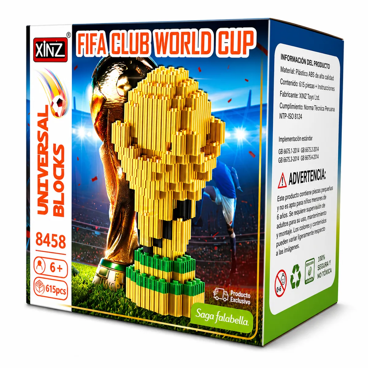 GENERICO - Figura de Construcción Copa Mundial FIFA Club World Cup  615 PIEZAS. EDICION LIMITADA