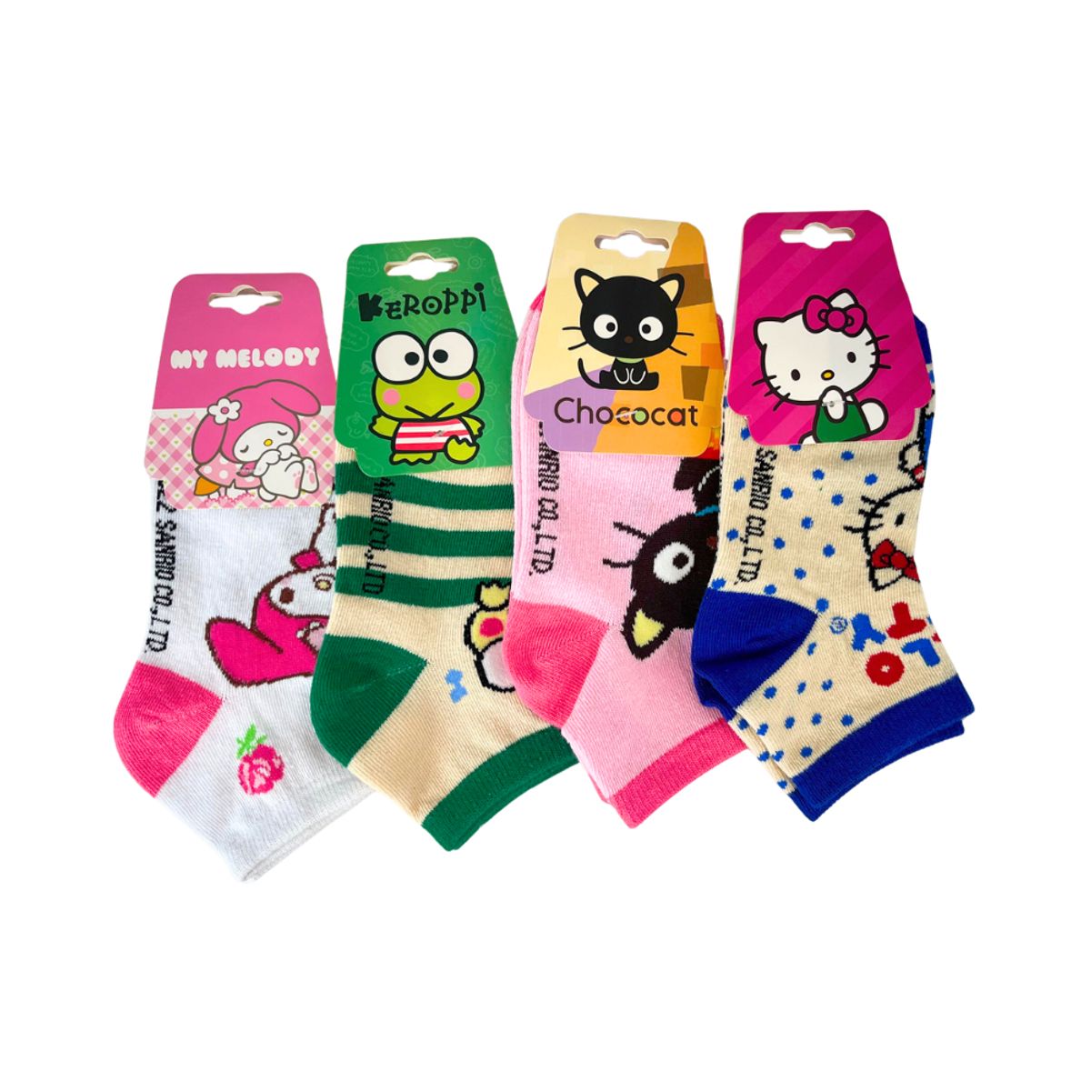 SANRIO - Pack 4 Medias HELLO KITTY y AMIGOS Talla 28 a 32