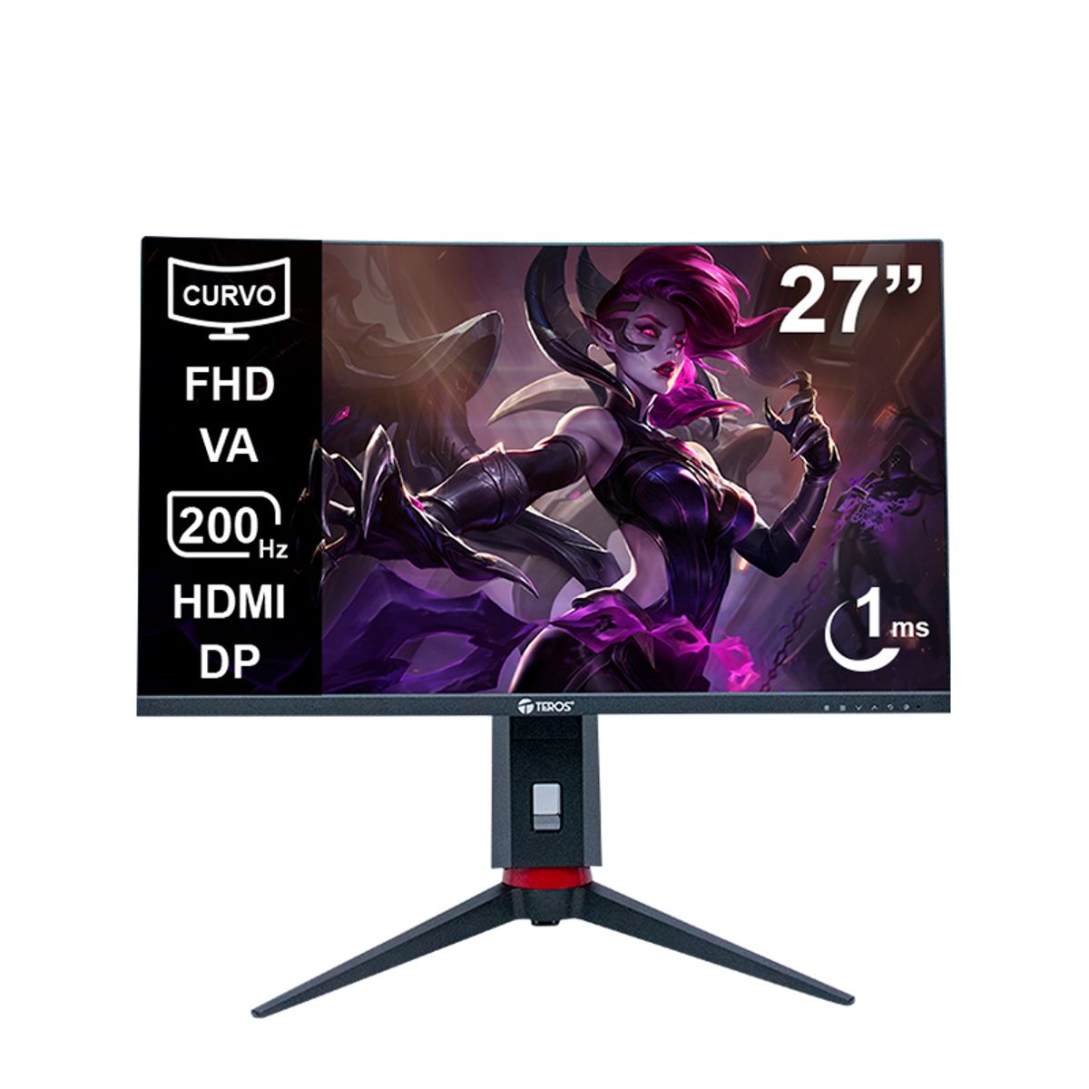 TEROS GAMING - Monitor Curvo Gaming Teros TE-2788G 27 FHD VA 200Hz