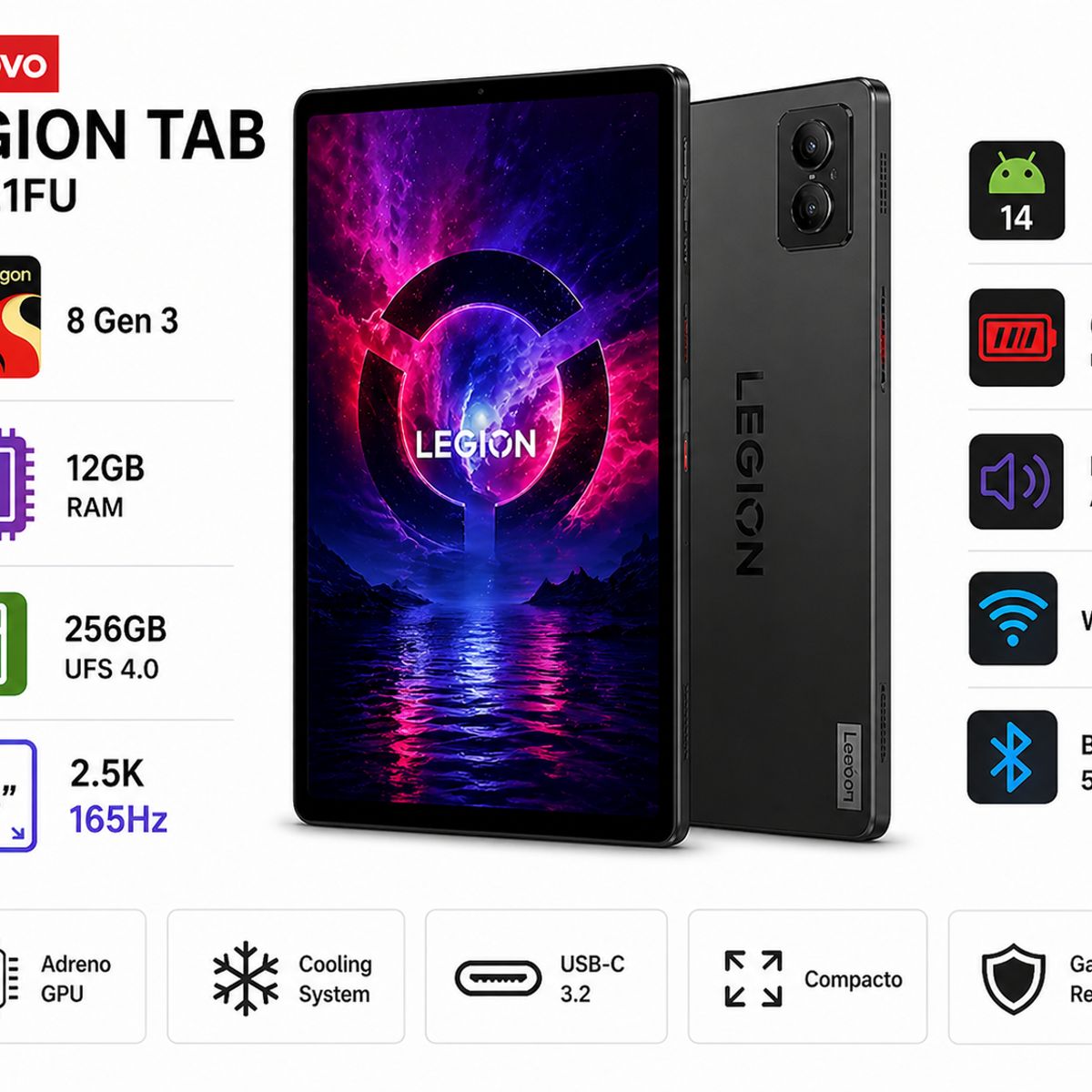 LENOVO - Tablet Lenovo Tab M10 3ra Gen 10.1″ 4GB RAM 64GB WiFi Android ZAEF0044PE