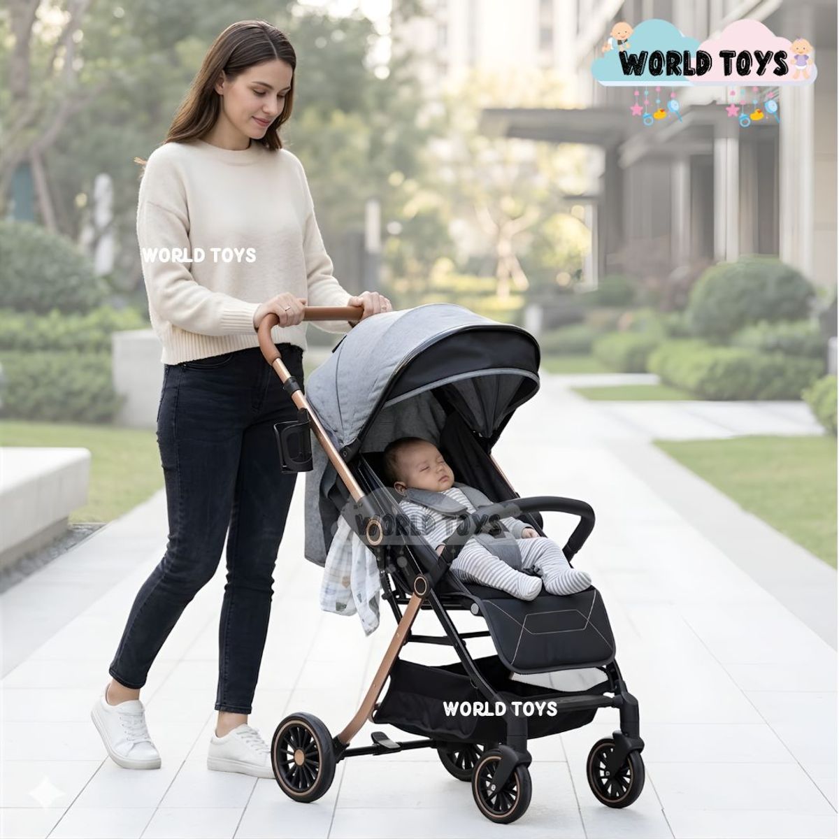 BABY - Coche Maleta de Paseo «KIBO PLUS» Edición Exclusiva Gray