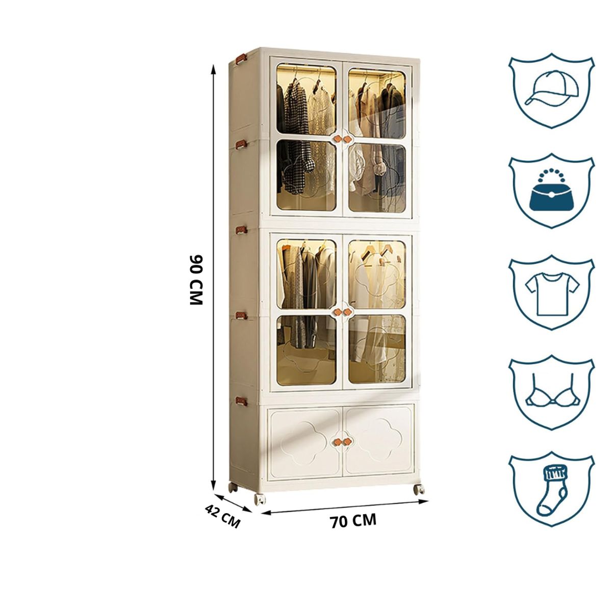 ORGANIZADOR DE ROPA PLEGABLE, marca GENERICO - Foto 2
