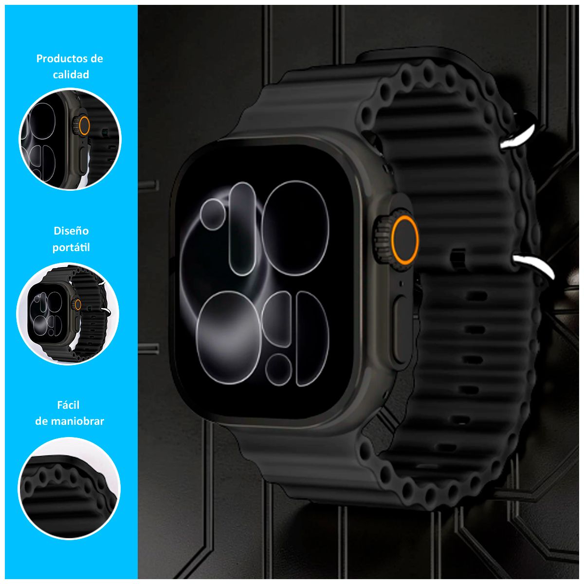 GENERICO - Smartwatch H26 Ultra Max con Pantalla Amoled Negro