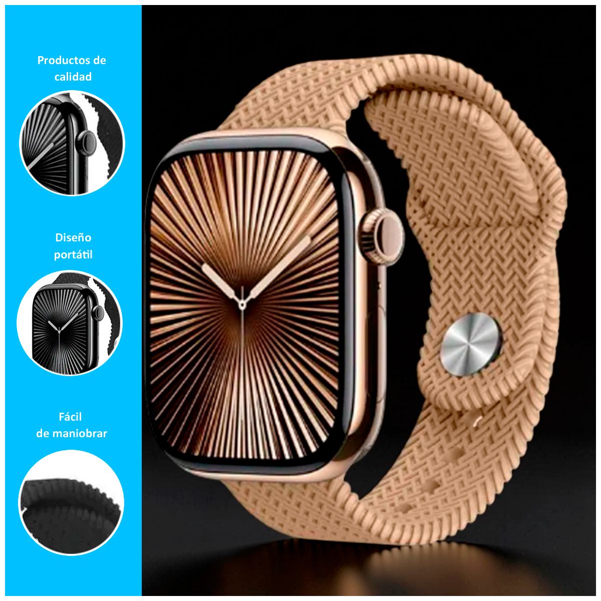 GENERICO - Smartwatch HK11 Pro Max con Pantalla Amoled Crema