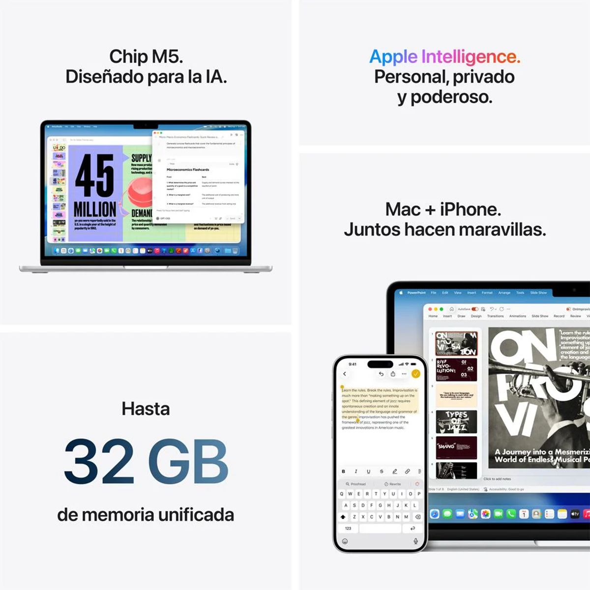 APPLE - NUEVO MACBOOK AIR 13 M5 16GB 512SSD STARLIGHT