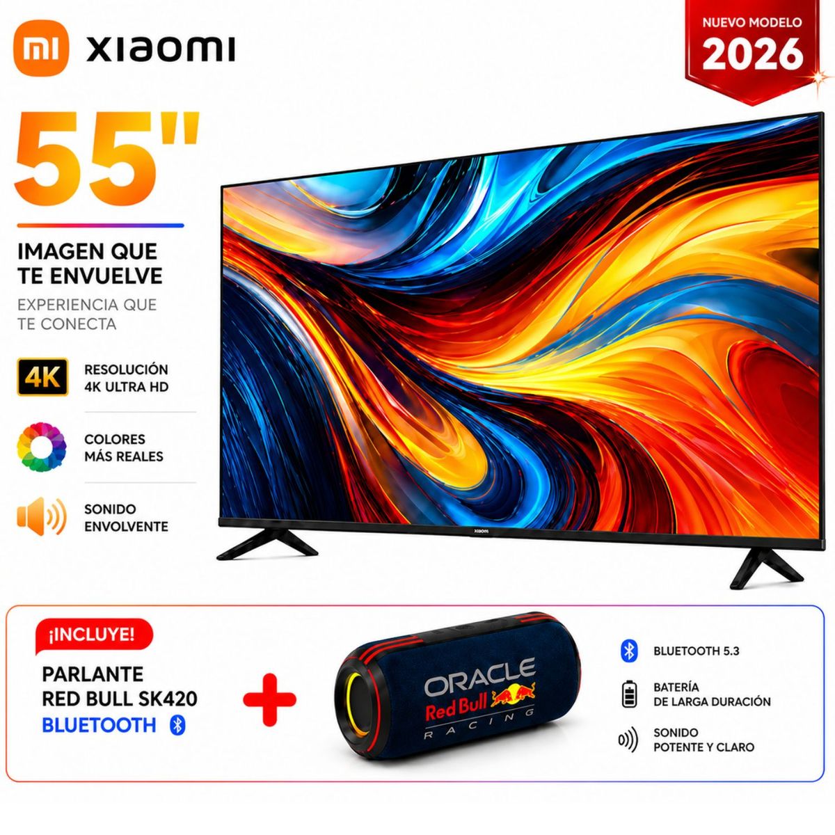 XIAOMI - Televisor Xiaomi 55  UHD 4K 2026 + Parlante