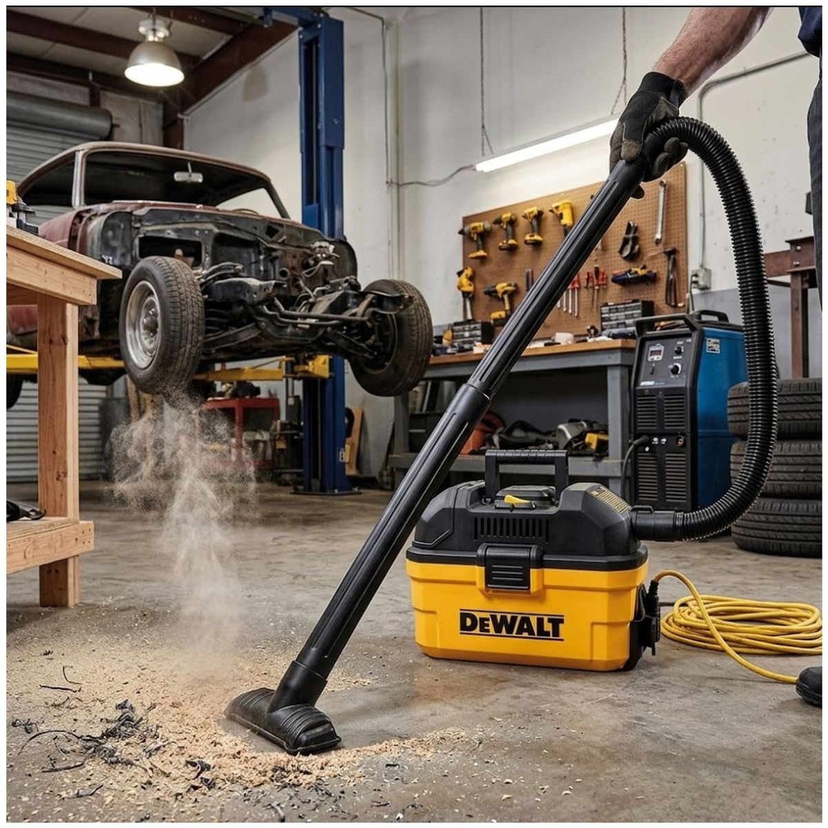 DEWALT - Aspiradora y sopladora de polvo y liquido15 litros TOOLBOX DEWALT