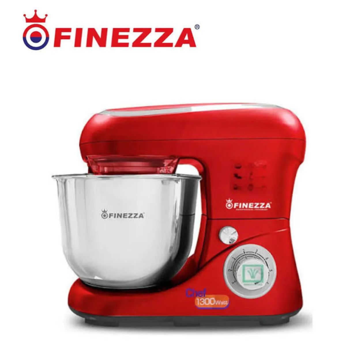 FINEZZA - Batidora 1300 watts FINEZZA rojo 6 velocidades FZ-6822B