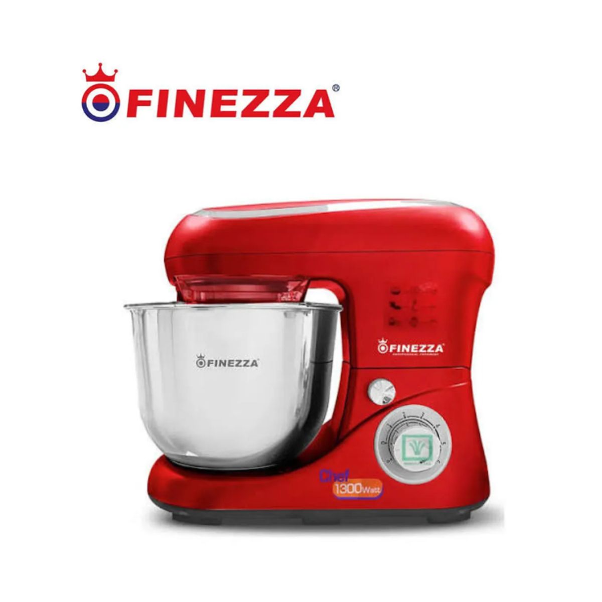 FINEZZA - Batidora 1300 watts FINEZZA rojo 6 velocidades FZ-6822B
