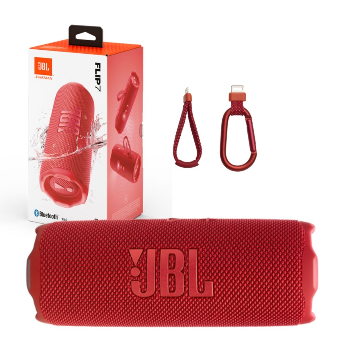 JBL - Parlante Bluetooth JBL FLIP 7 AI Sound Boost Rojo