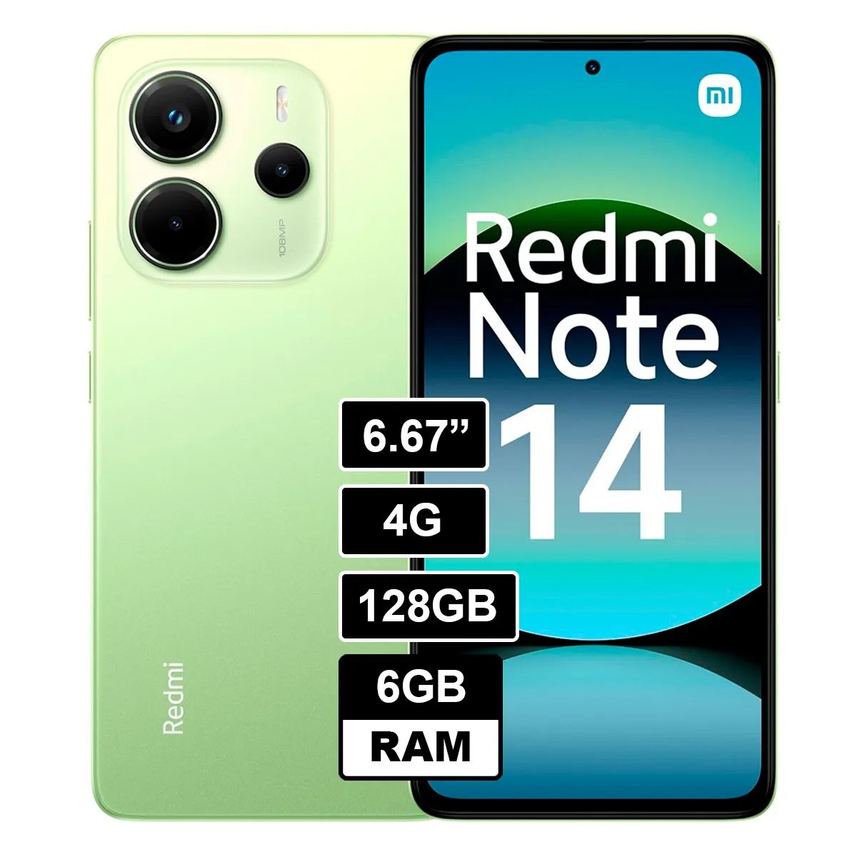 XIAOMI - Xiaomi Redmi Note 14 4g 128gb 6gb Ram Dual Sim Verde