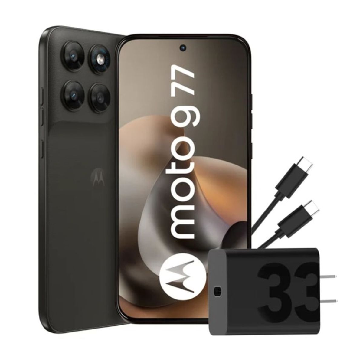 MOTOROLA - Celular Motorola Moto G77 5G 8GB 256GB Black Olive