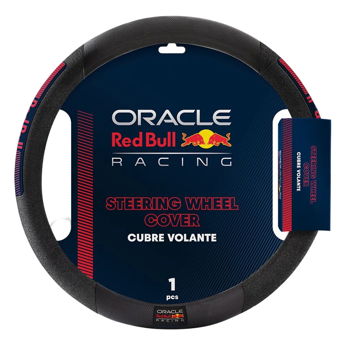 RED BULL - Forro Cubre Volante Red Bull Universal Negro