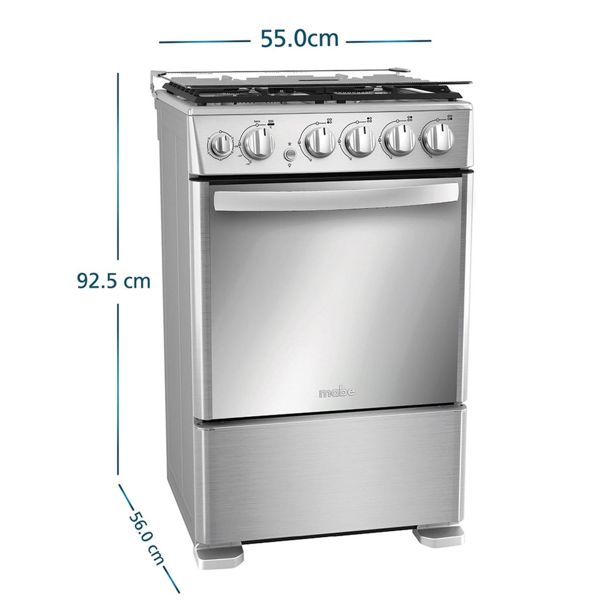 MABE - Cocina de piso 55cm Inox Mabe - CMP5545FX0