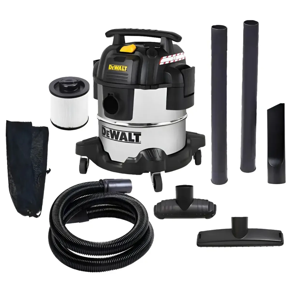 DEWALT - ASPIRADORA SOPLADORADE POLVO Y LIQUIDO 20 LITROS 1050W ACERO INOXIDABLE DXV20S-B2 DEWALT