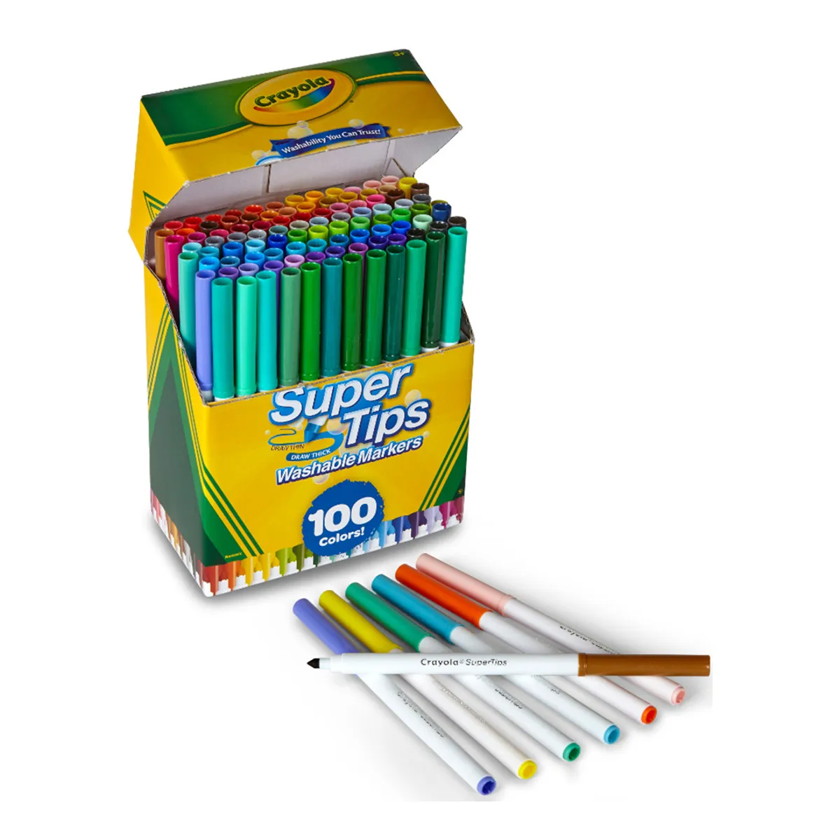 CRAYOLA - PLUMONES CRAYOLA SUPER TIPS X 100 UND