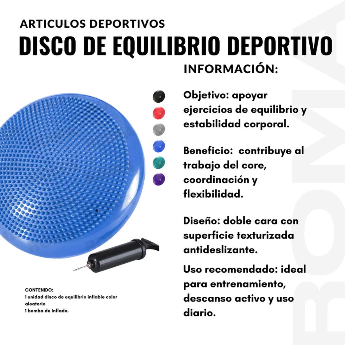 GENERICO - DISCO DE EQUILIBRIO COLORES