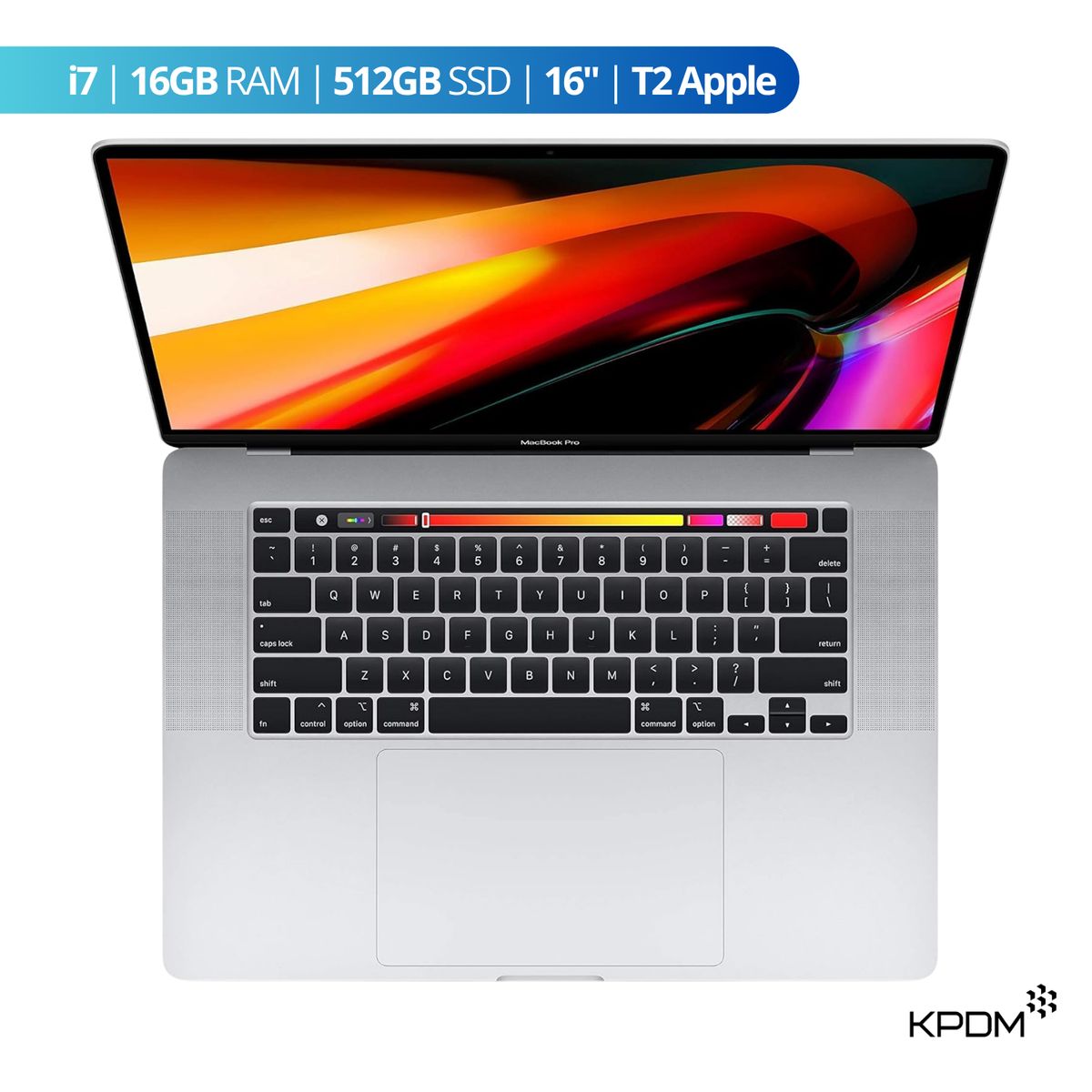 APPLE - MacBook Pro 2019 16” i7 16GB RAM + 512GB SSD Plateado Reacondicionado Grado A