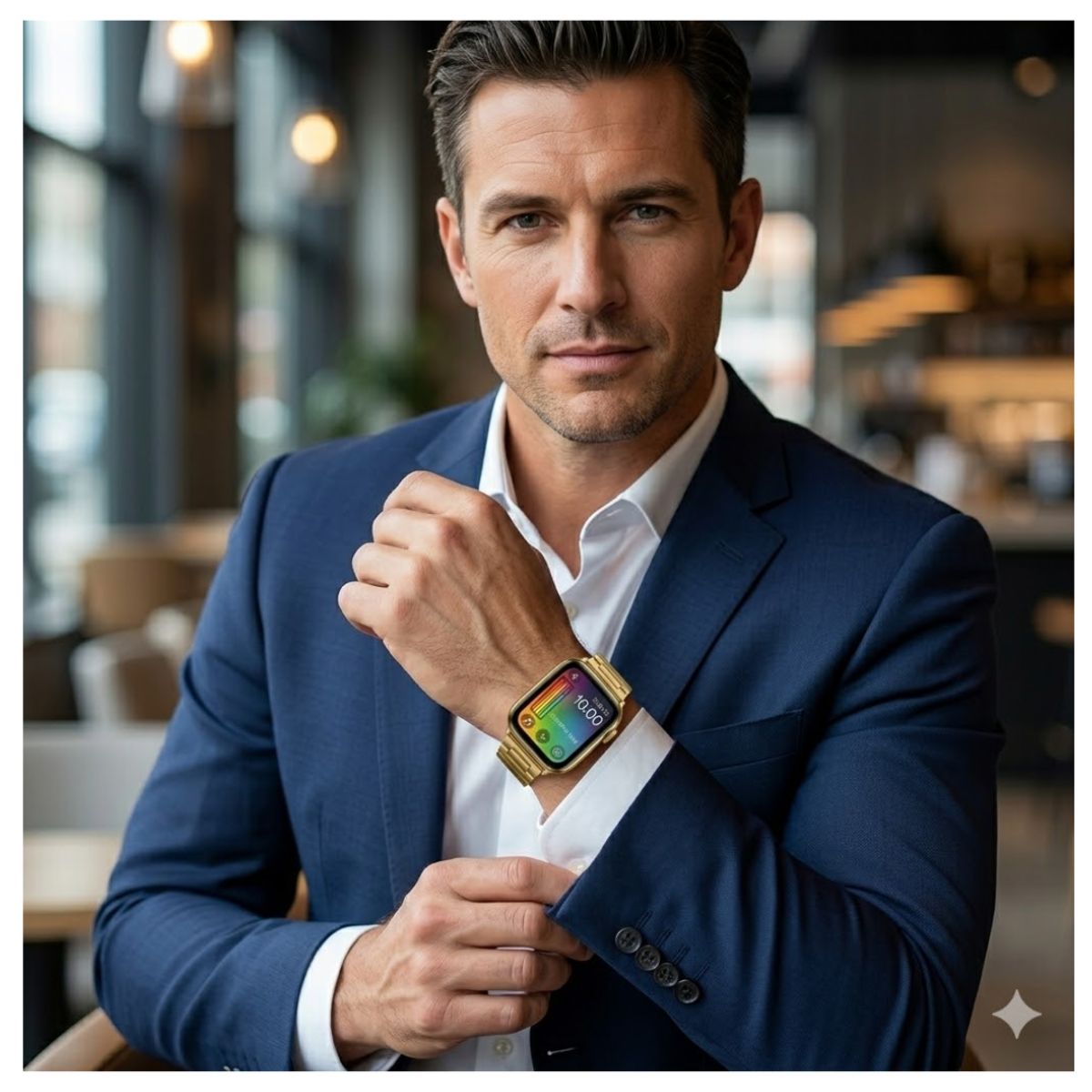 GENERICO - Reloj G9 ProMax para Hombre Golden Smart Watch Bluetooth Dia del Padre