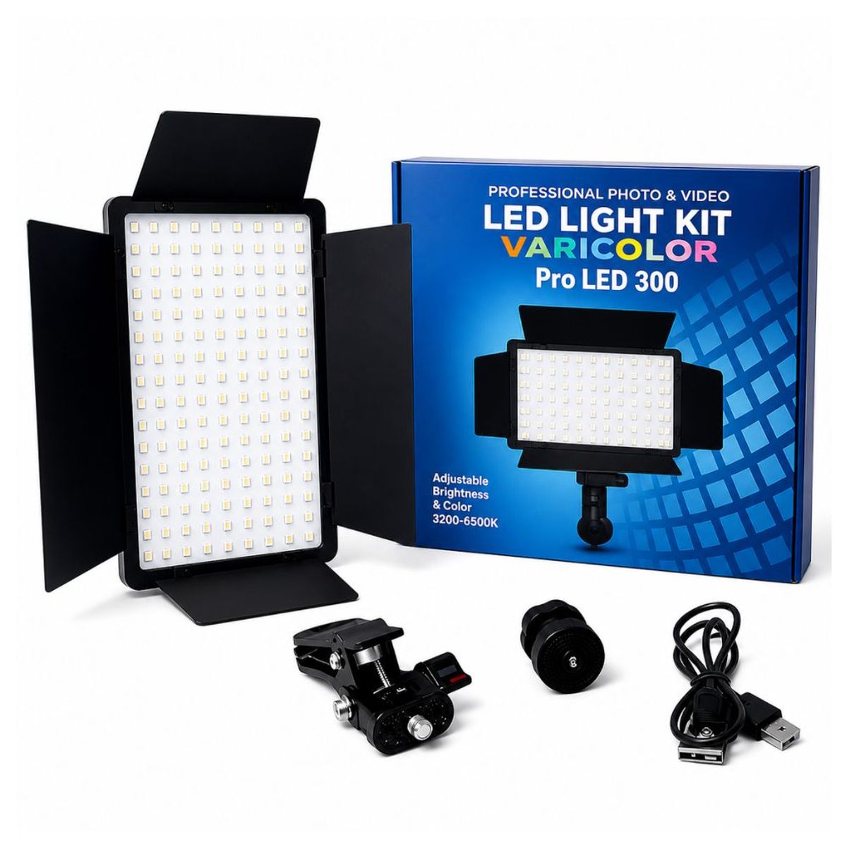 GENERICO - Mini Panel de Luz LED con Clip Selfie Recargable Para Fotografia y Video Portátil