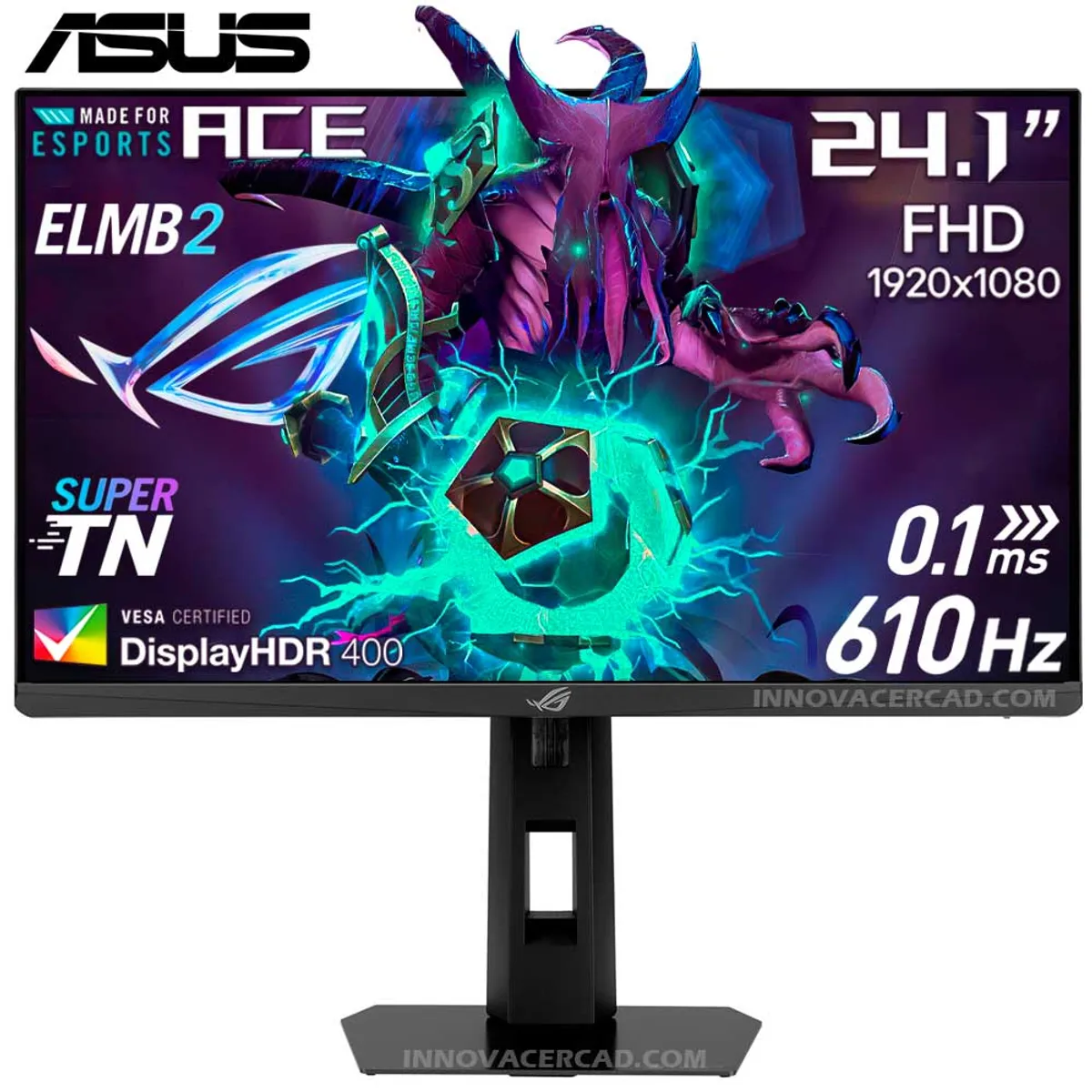 ASUS - Monitor Asus ROG Strix XG248QSG Super TN  24.1 FHD (1920 x 1080) 610Hz, 0.1Ms