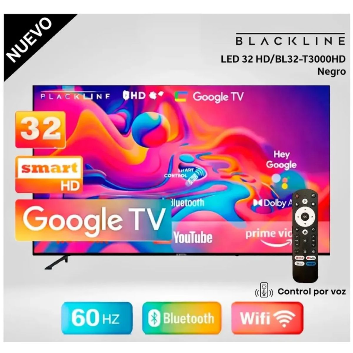 BLACKLINE - Televisor BLACKLINE LED 32 HD Smart TV BL32-T3000HD