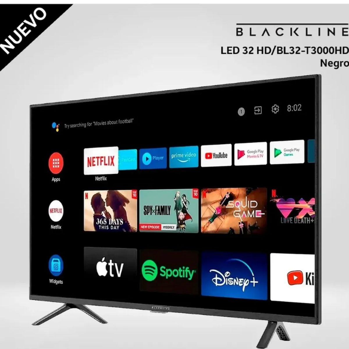 BLACKLINE - Televisor BLACKLINE LED 32 HD Smart TV BL32-T3000HD