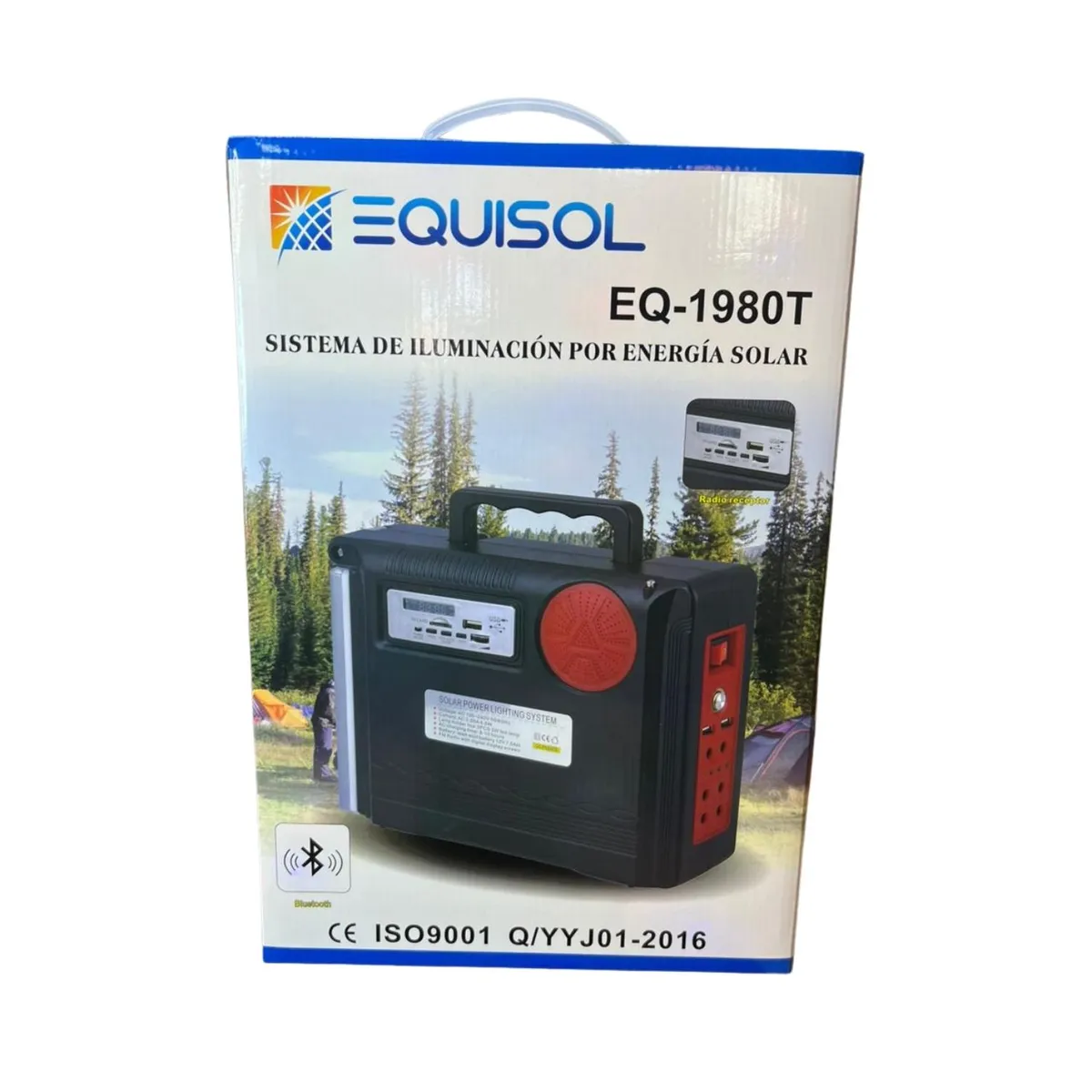 OEM - Kit Iluminación Solar Portátil con Carga Dual Solar y Eléctrica