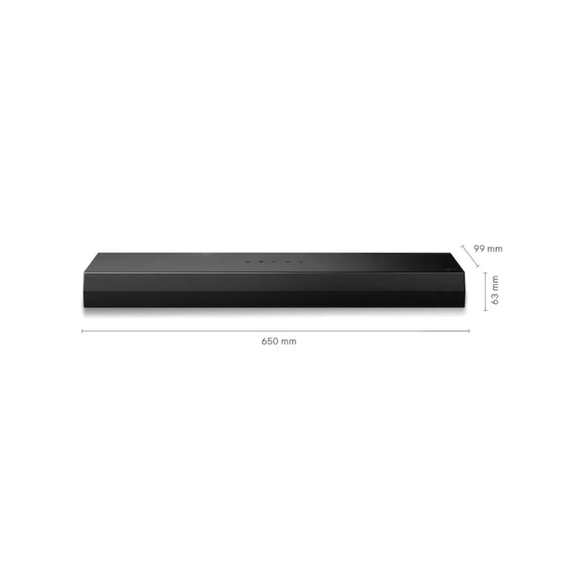 LG - Barra de Sonido para TV LG S20A compacta con doble woofer integrado con 50W y 2.0 canales