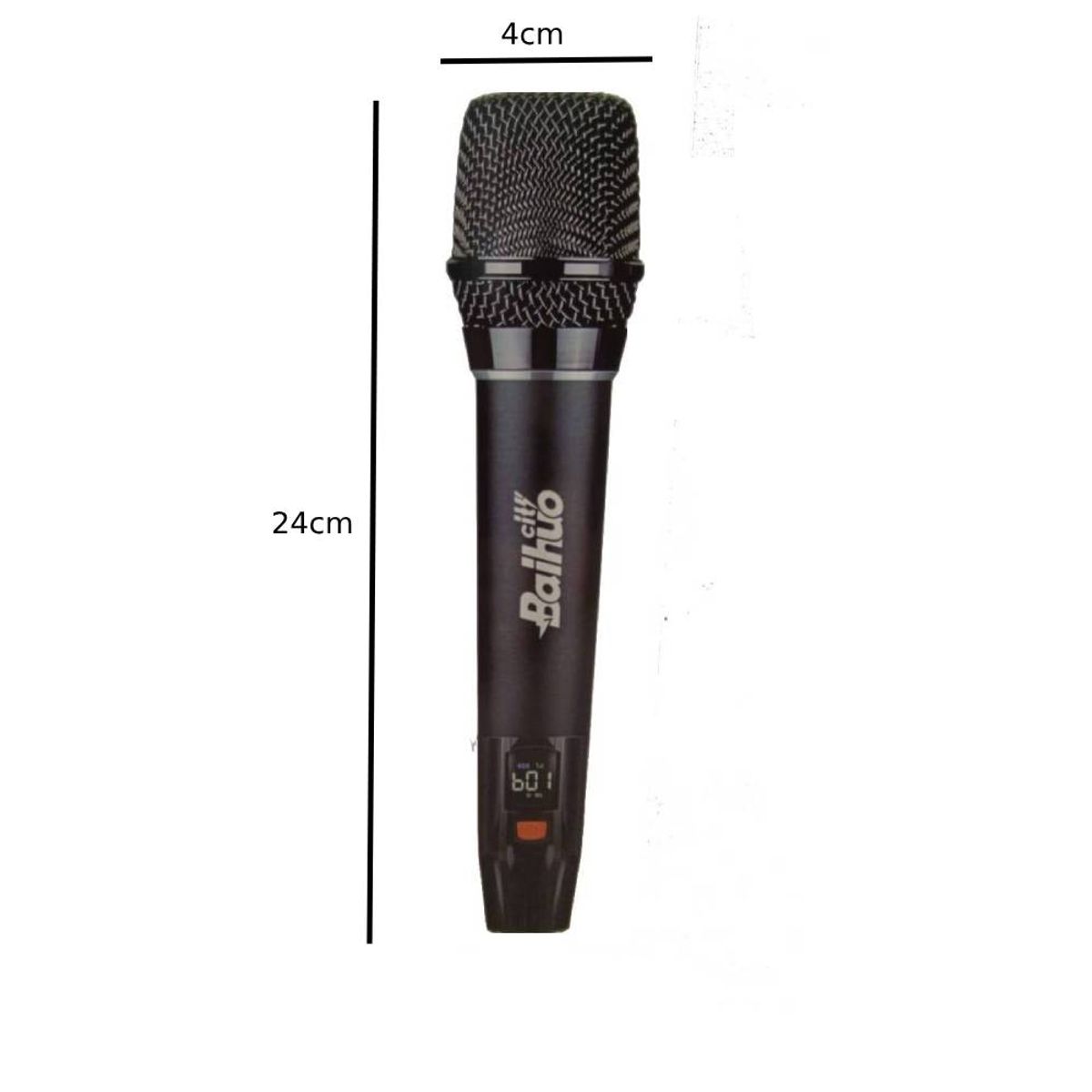 GENERICO - Kit Micrófono Recargable Inalámbrico UHF Karaoke Fiestas Para Equipos