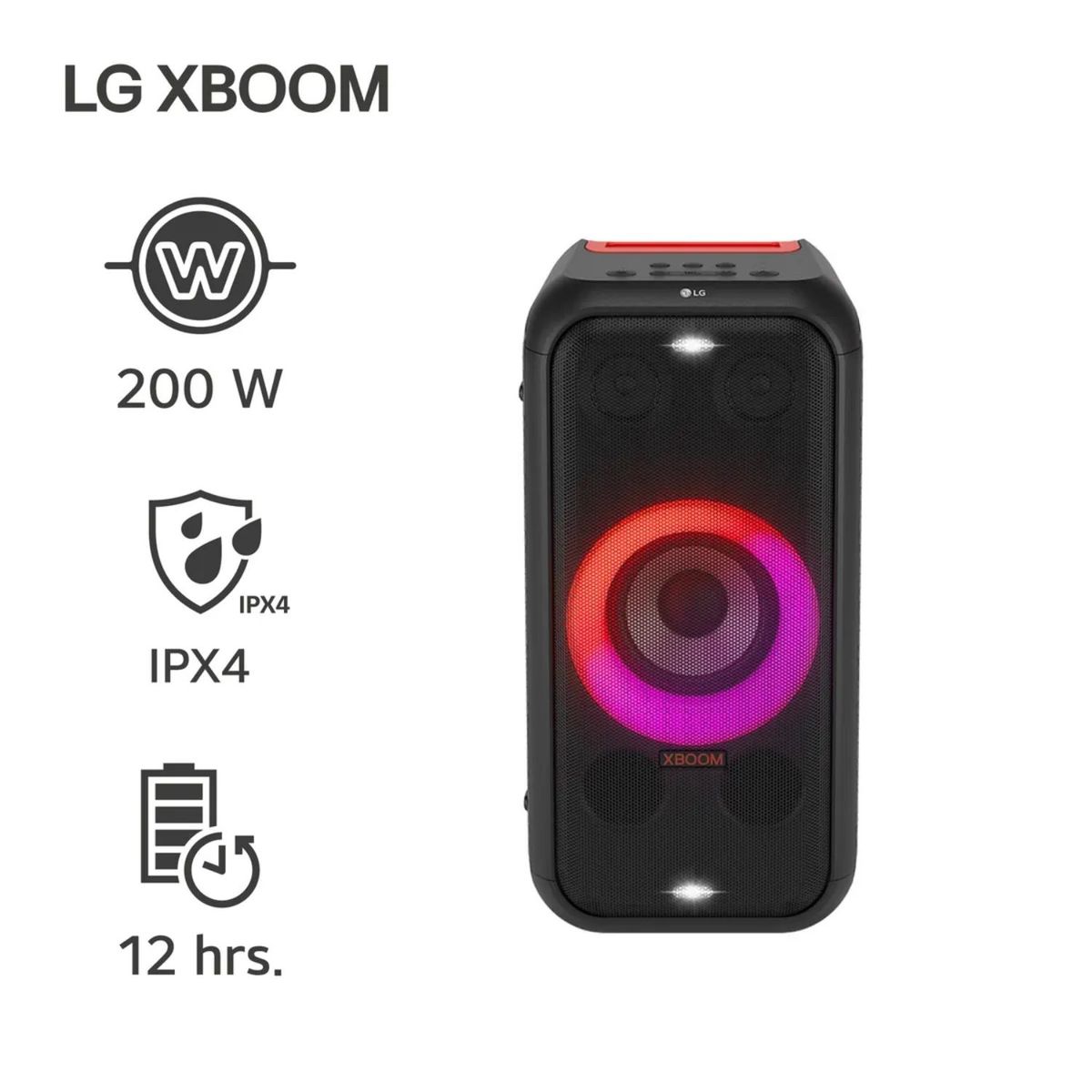 LG - Parlante LG XBOOM XL5S 200W Bluetooth IPX4 Blak