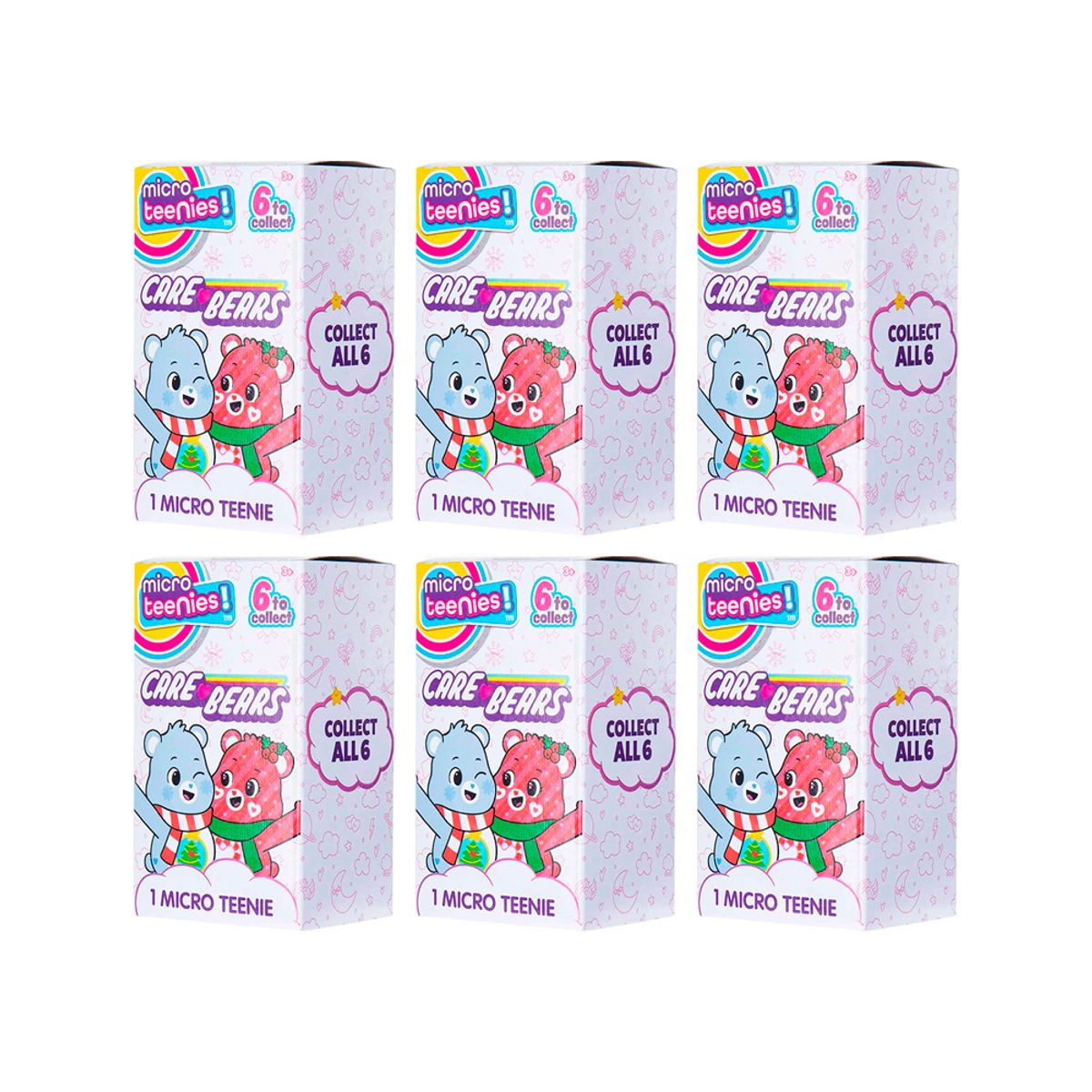 GENER - Micro Teenies Holiday Care Bears Mini Set 6 Unidades