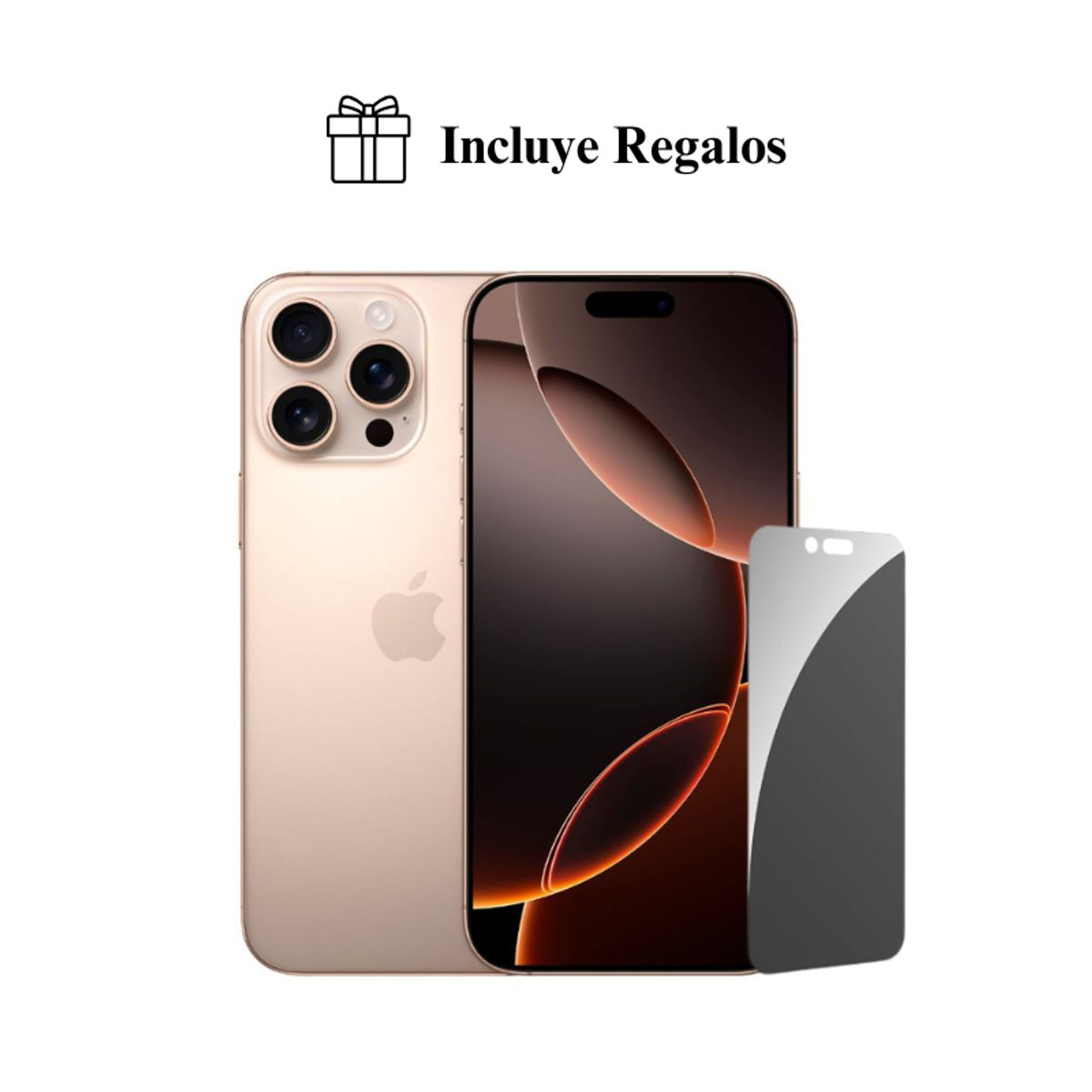 APPLE - Apple iPhone 16 Pro Max 256GB (Chip Fisico) - Desert Titanium + Regalo