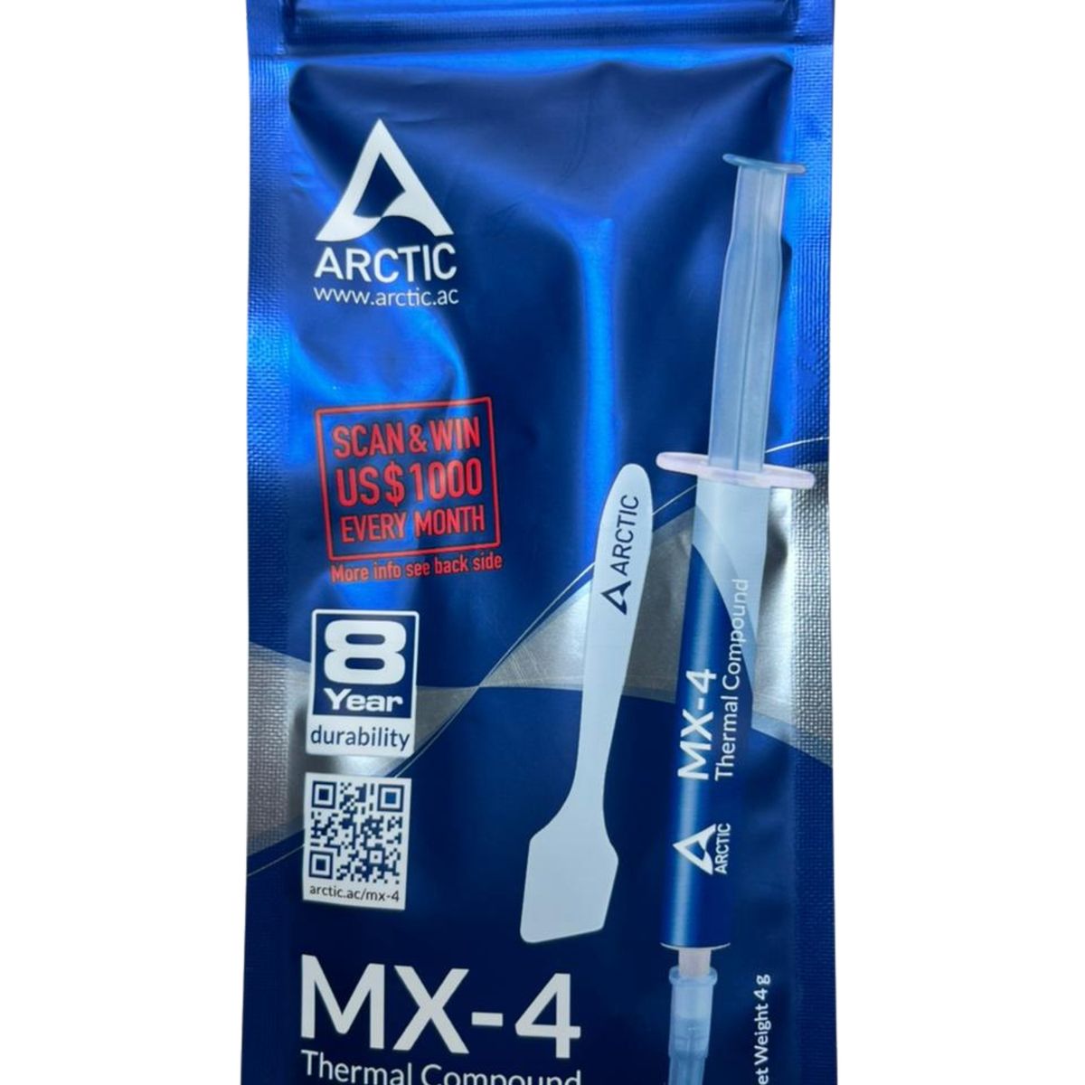 ARCTIC - Pasta Térmica Arctic MX-4 4 gramos Alta Conductividad para GPU y CPU