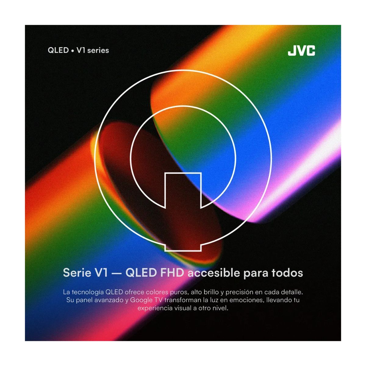 GENERICO - Televisor Smart TV JVC 40'' QLED FHD Google TV LT-40KB758 2025