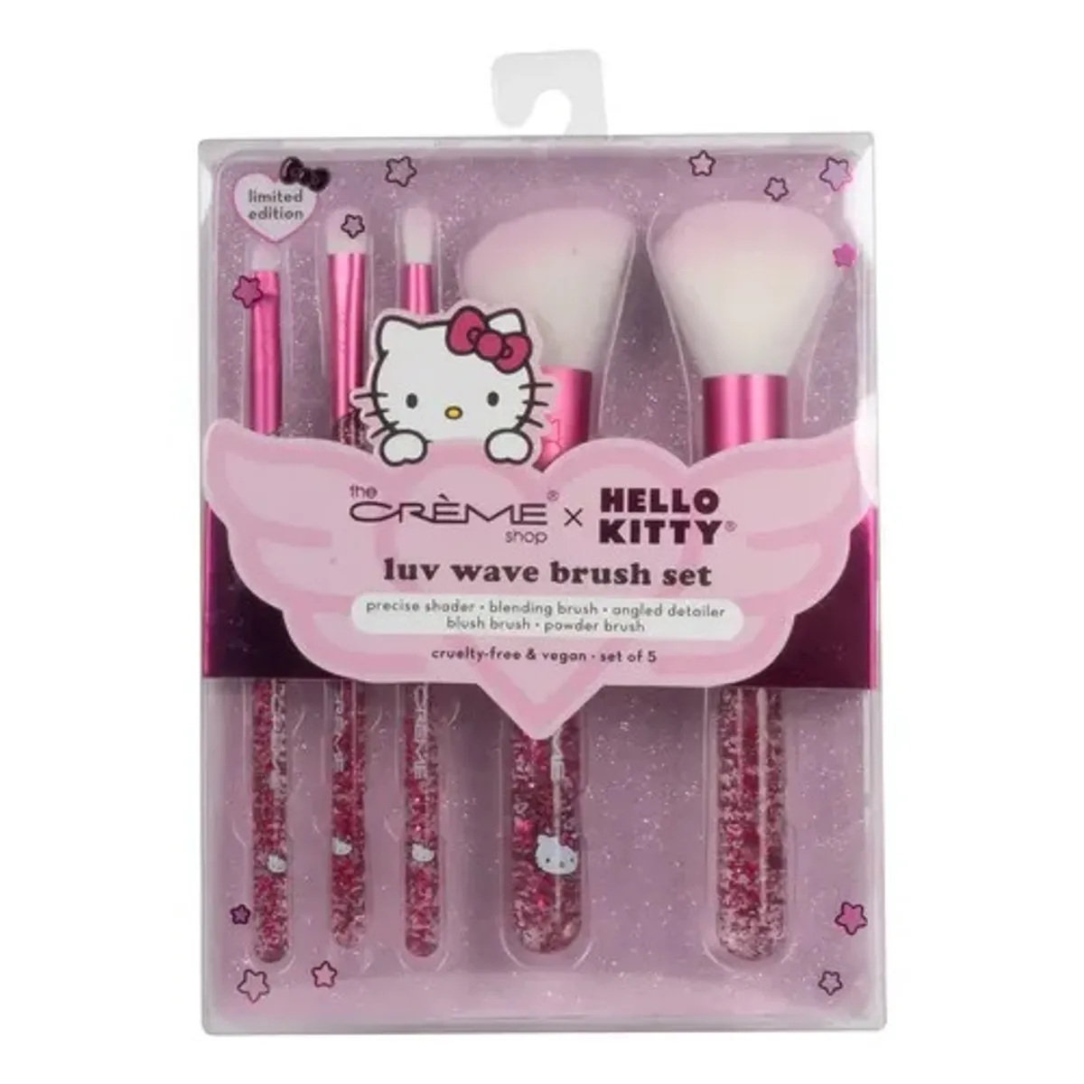 SANRIO - Set de brochas para maquillaje Hello Kitty