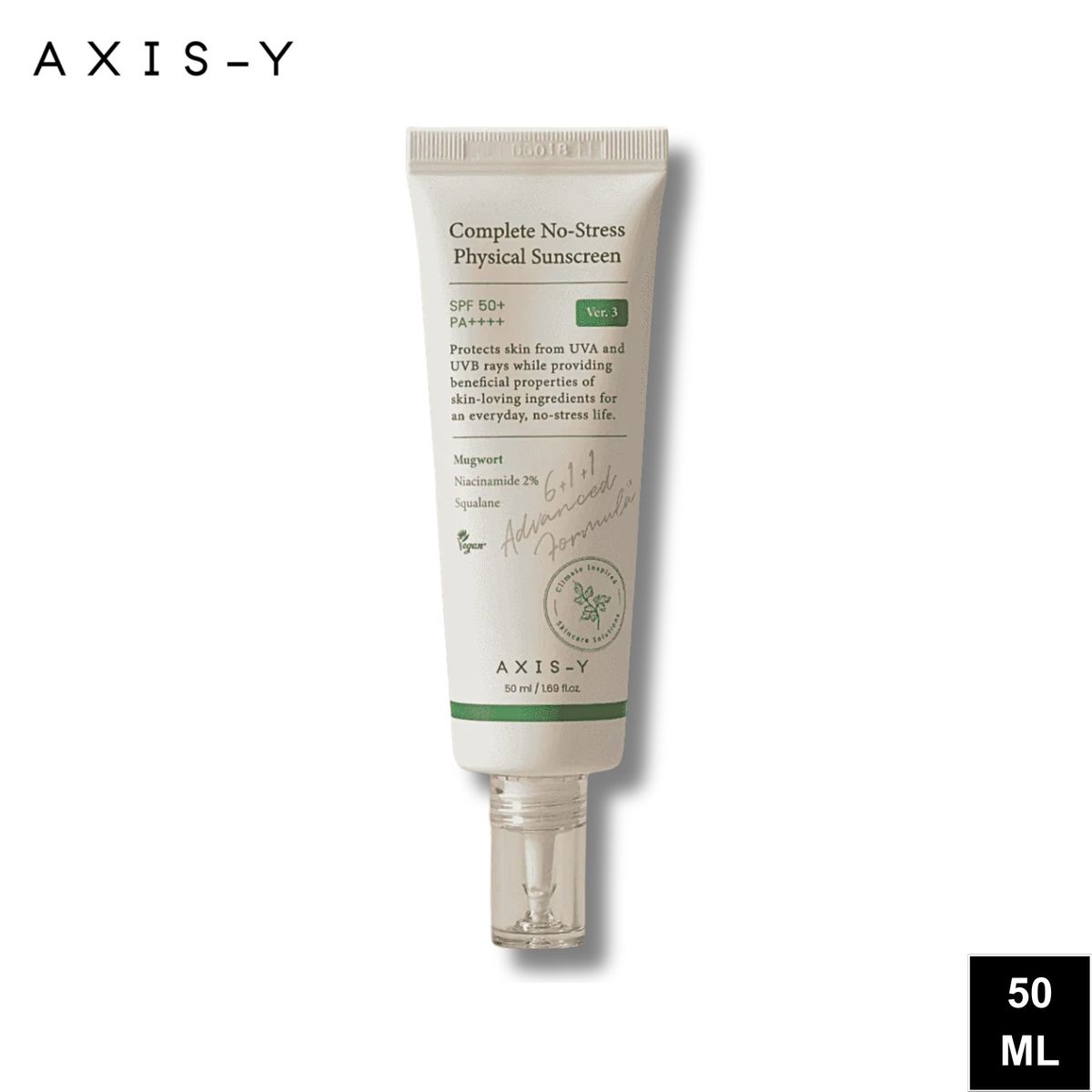 AXIS Y - Protector Solar Mineral en Crema - Complete No-Stress Physical Sunscreen 50ml