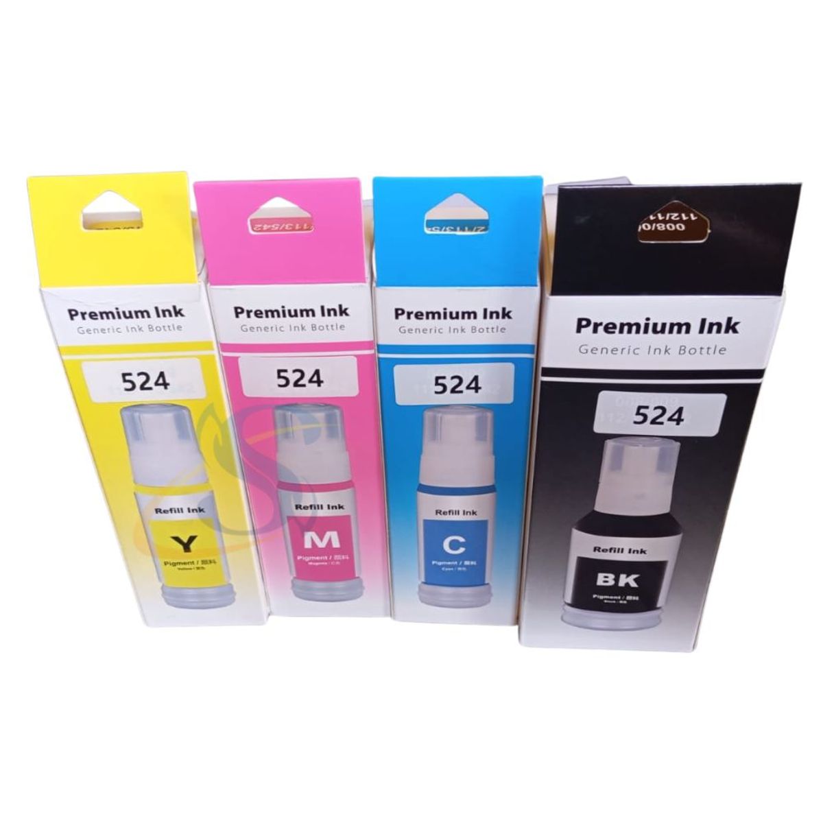 GENERICO - PACK TINTA COMPATIBLE T524 PARA EPSON 4 COLORES 524