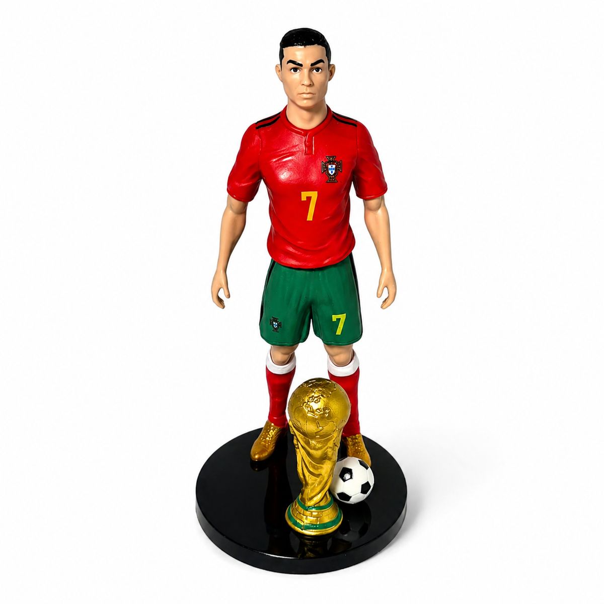 GENERICO - Figura de colección CRISTIANO RONALDO- Futbol copa mundial  EDICION LIMITADA - 25 cm. de Alto.
