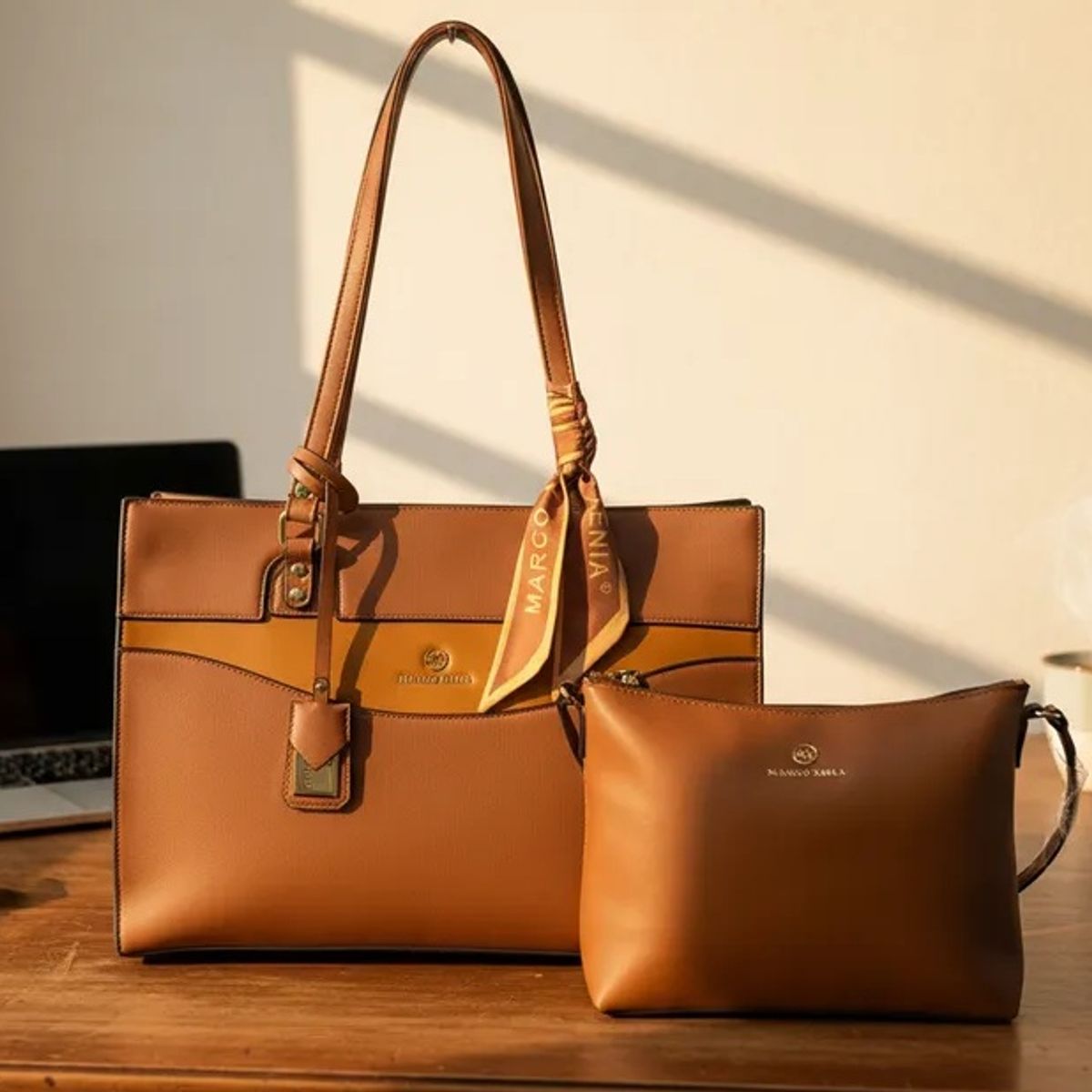 MARCO XENIA - Cartera Portalaptop 16' Marco Xenia + Morral - 2 Piezas