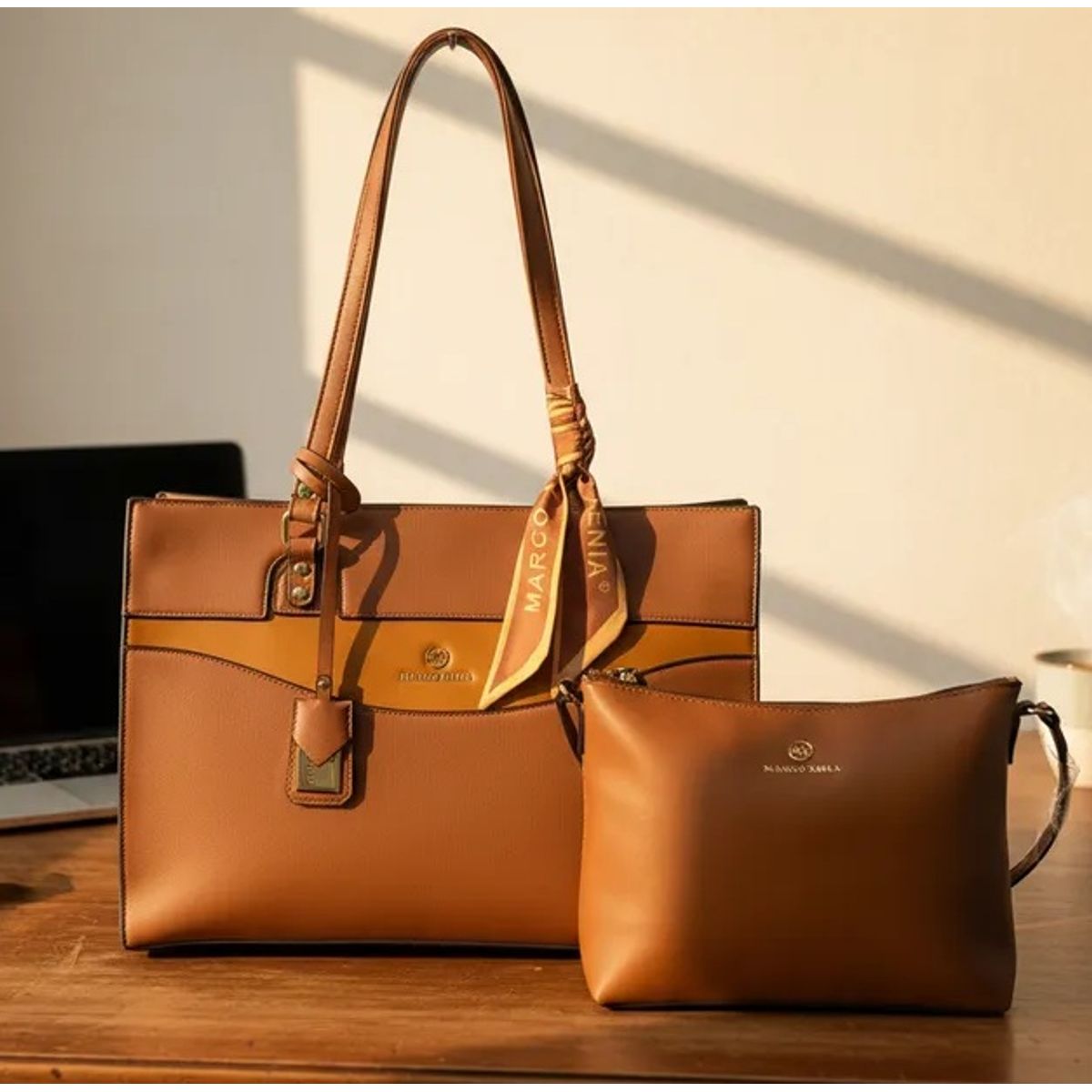 MARCO XENIA - Cartera Portalaptop 16' Marco Xenia + Morral - 2 Piezas