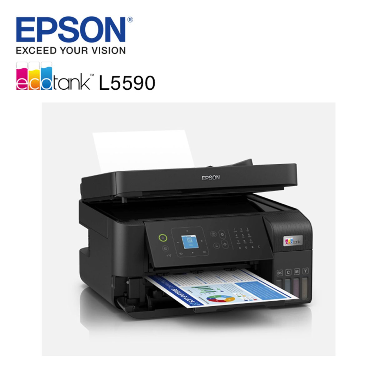 EPSON - IMPRESORA MULTIFUNCIONAL ECOTANK EPSON L5590 WIFI -  ETHERNET - ADF