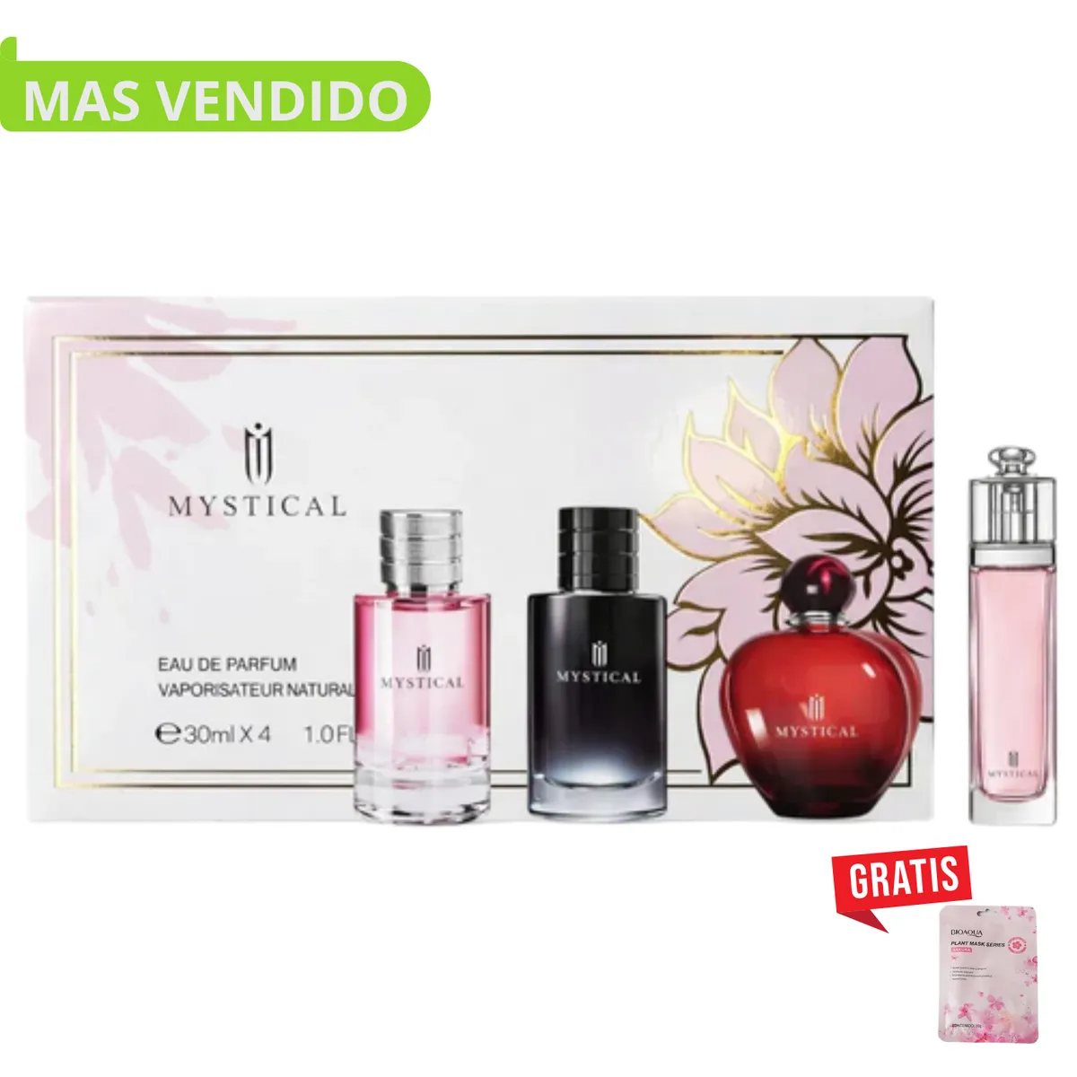 GENERICO - Set 4 Mini Perfumes Dulces Elegantes Mujer