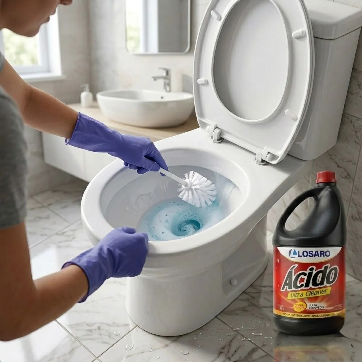 LOSARO - ÁCIDO EXTRA FUERTE ULTRA CLEANER 1 GALON (3.8 LT) - FACIL DE USAR